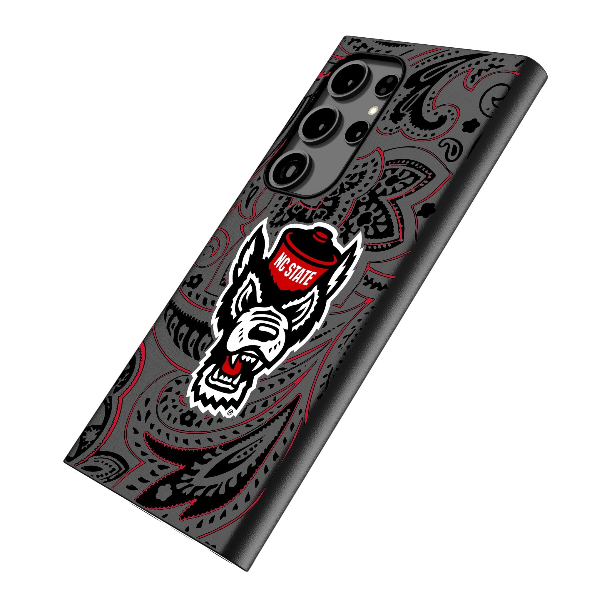 North Carolina State University Wolfpack Paisley MagSafe Compatible Phone Case for Samsung Galaxy