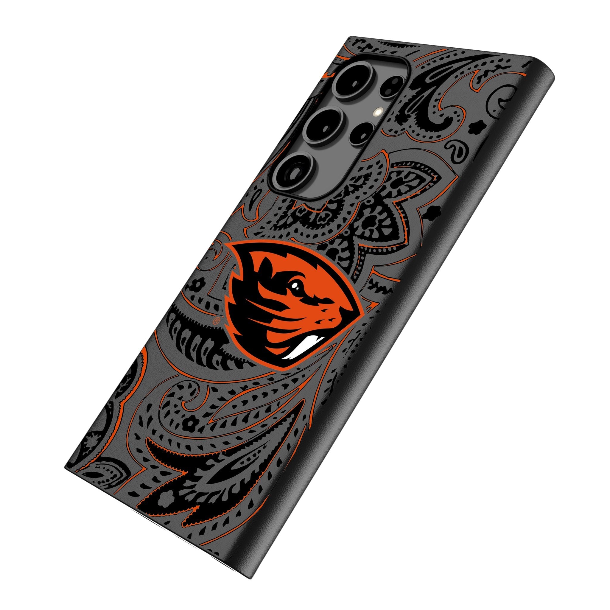 Oregon State University Beavers Paisley MagSafe Compatible Phone Case for Samsung Galaxy