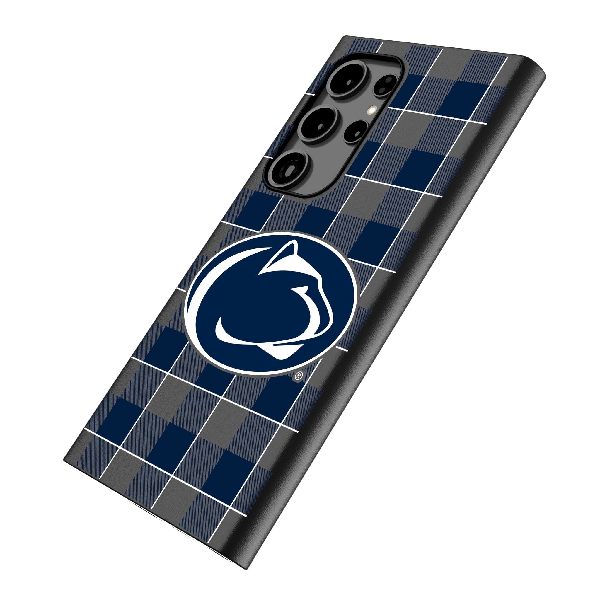 Pennsylvania State University Nittany Lions Plaid MagSafe Compatible Phone Case for Samsung Galaxy 2