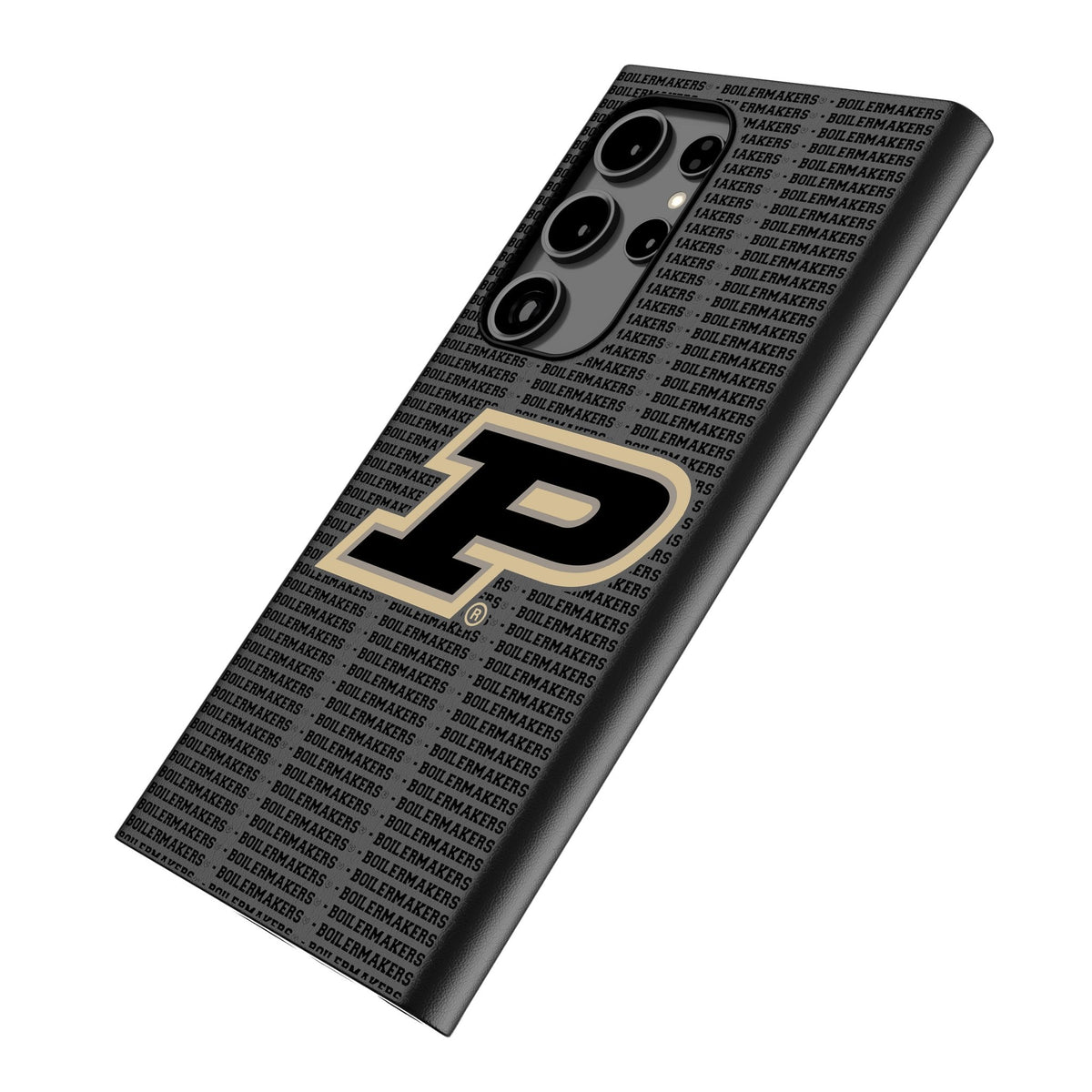 Purdue University Boilermakers Text Backdrop MagSafe Compatible Phone Case for Samsung Galaxy