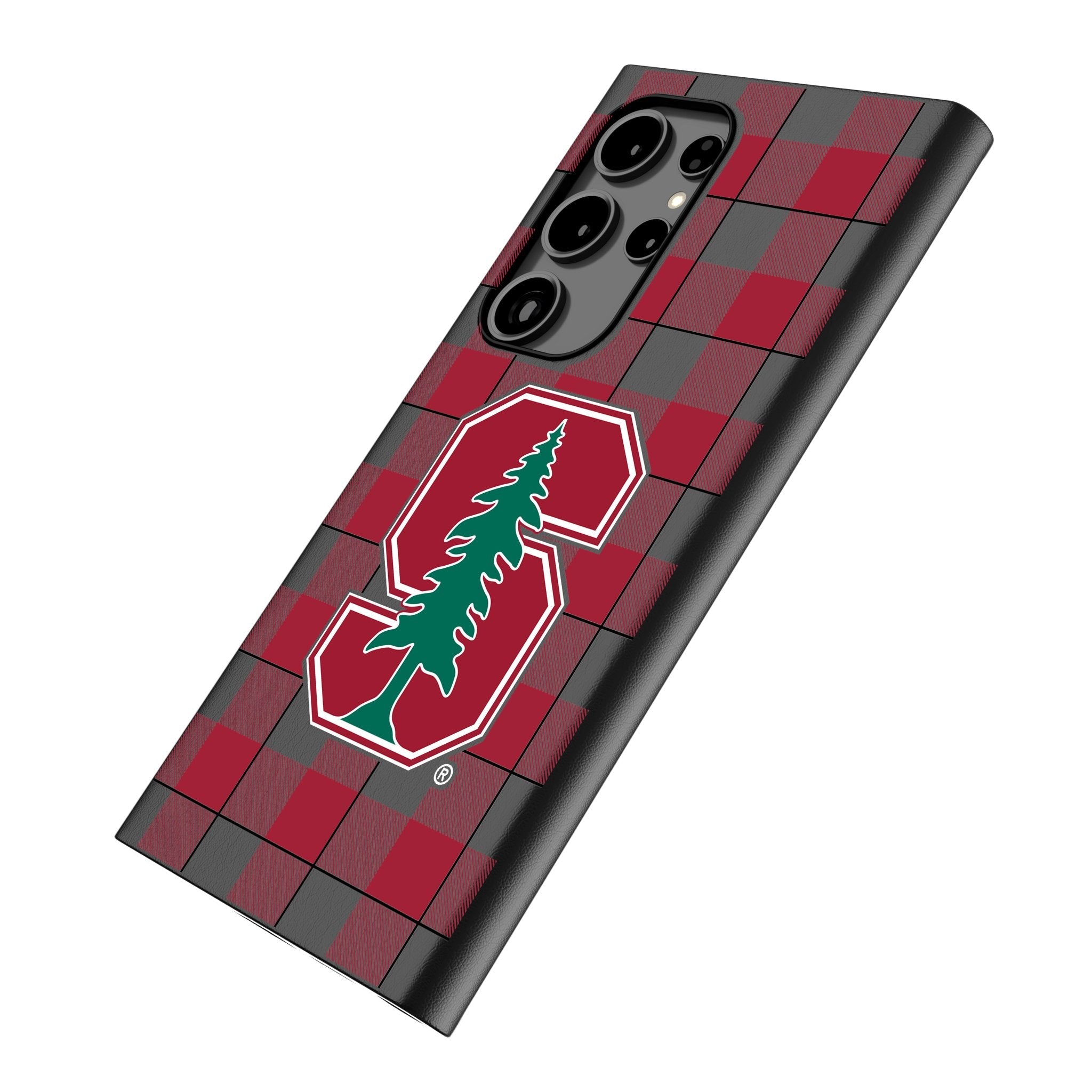 Stanford University Cardinal Plaid MagSafe Compatible Phone Case for Samsung Galaxy