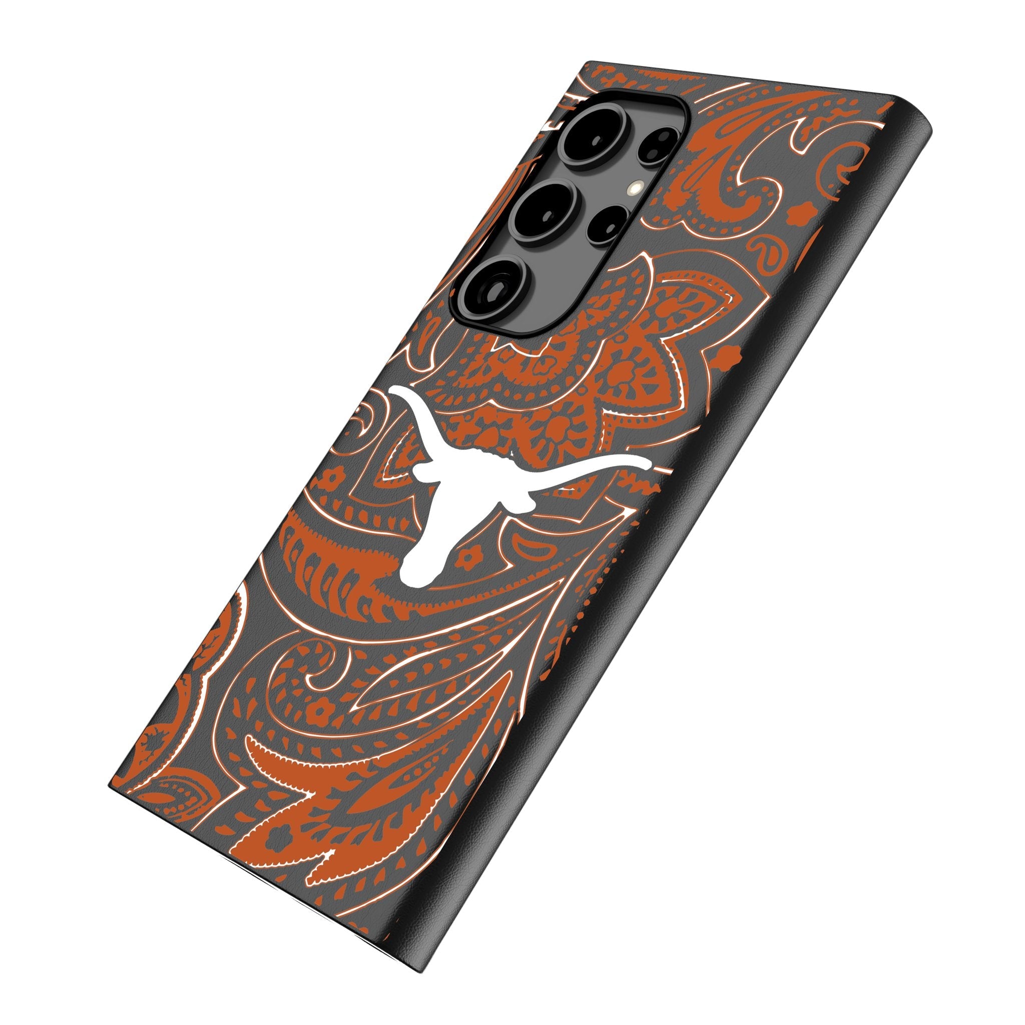 University of Texas Longhorns Paisley MagSafe Compatible Phone Case for Samsung Galaxy 2