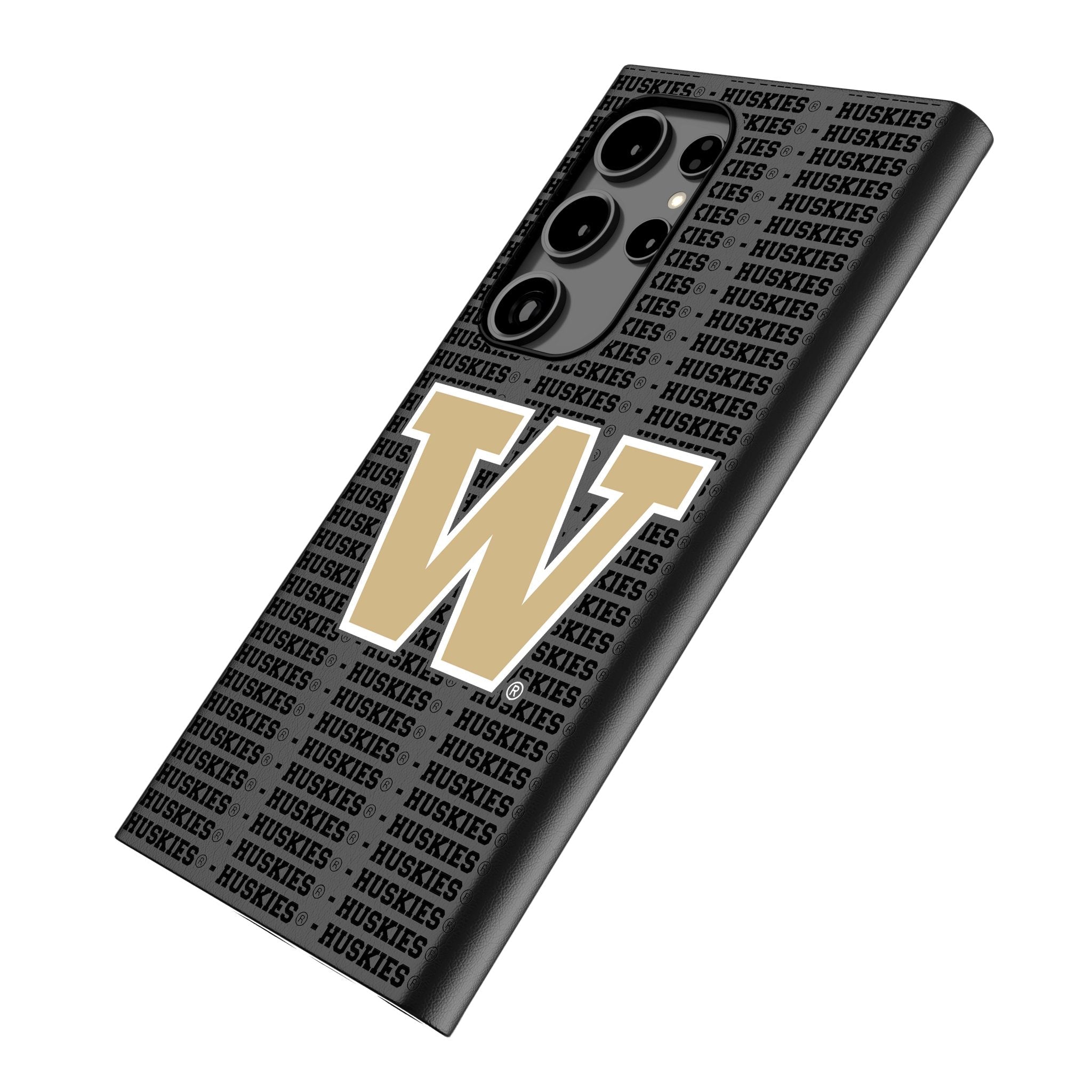 University of Washington Huskies Text Backdrop MagSafe Compatible Phone Case for Samsung Galaxy