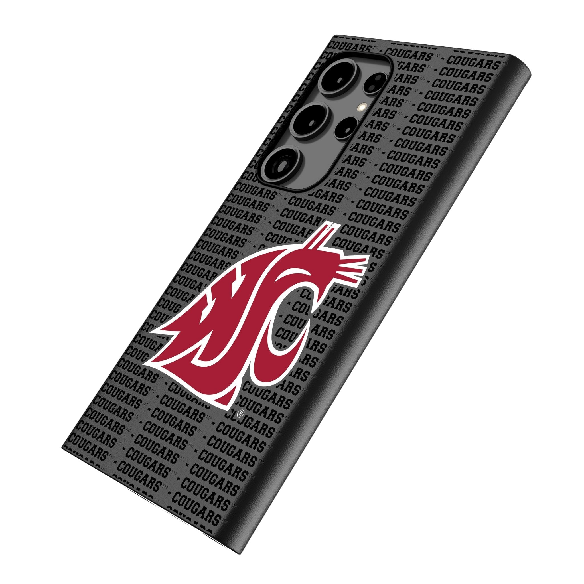 Washington State University Cougars Text Backdrop MagSafe Compatible Phone Case for Samsung Galaxy 2