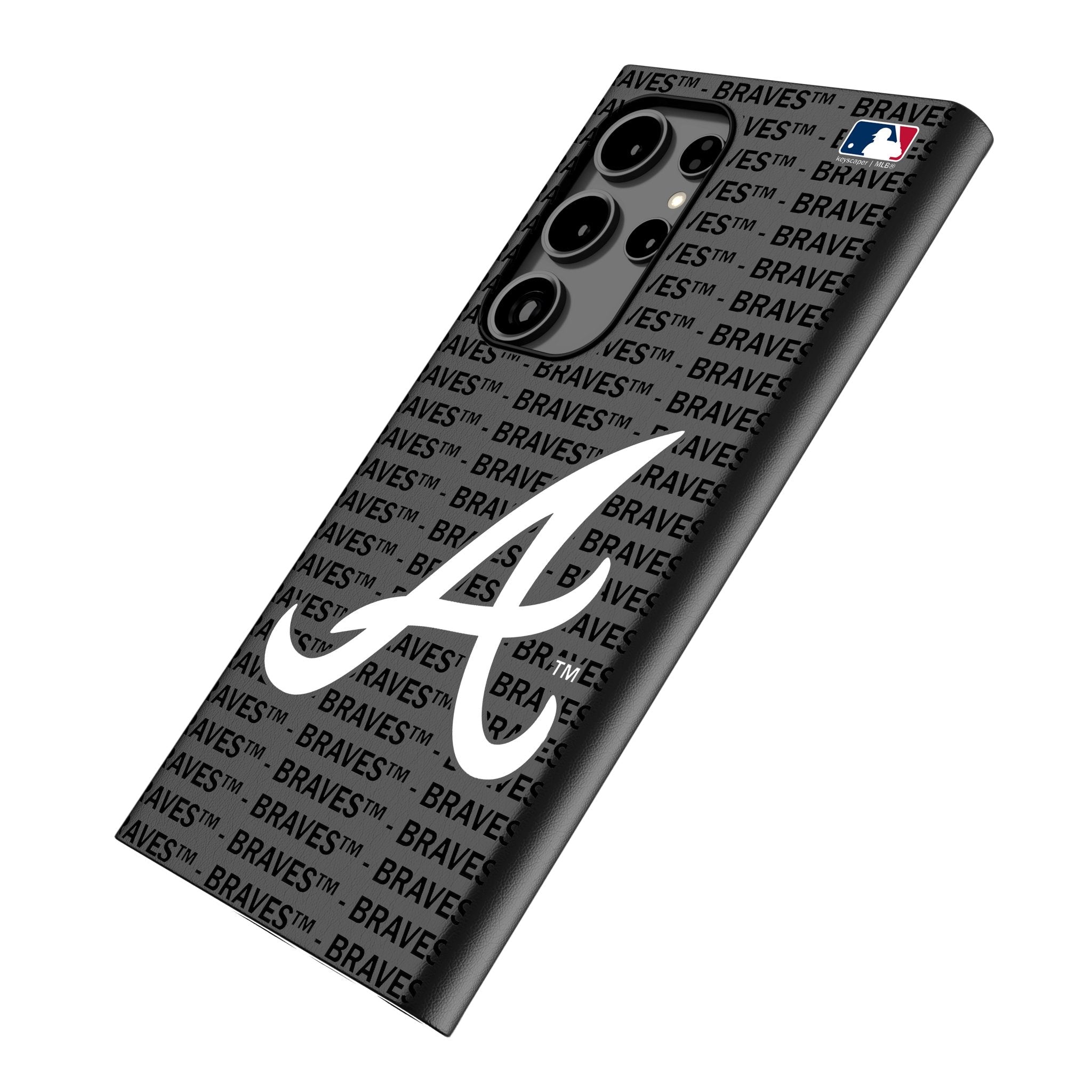 Atlanta Braves Text Backdrop MagSafe Compatible Phone Case for Samsung Galaxy