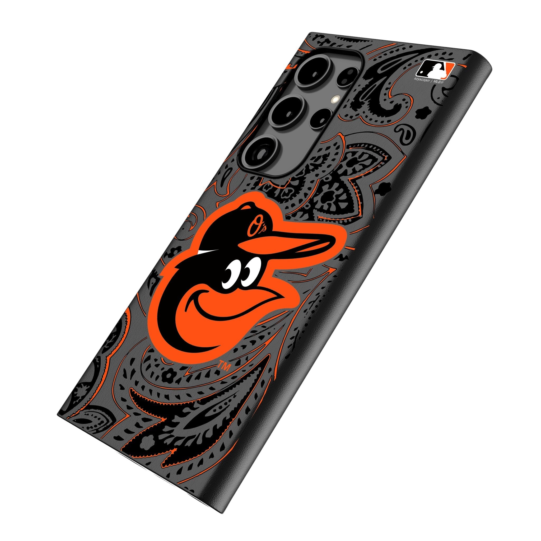 Baltimore Orioles Paisley MagSafe Compatible Phone Case for Samsung Galaxy
