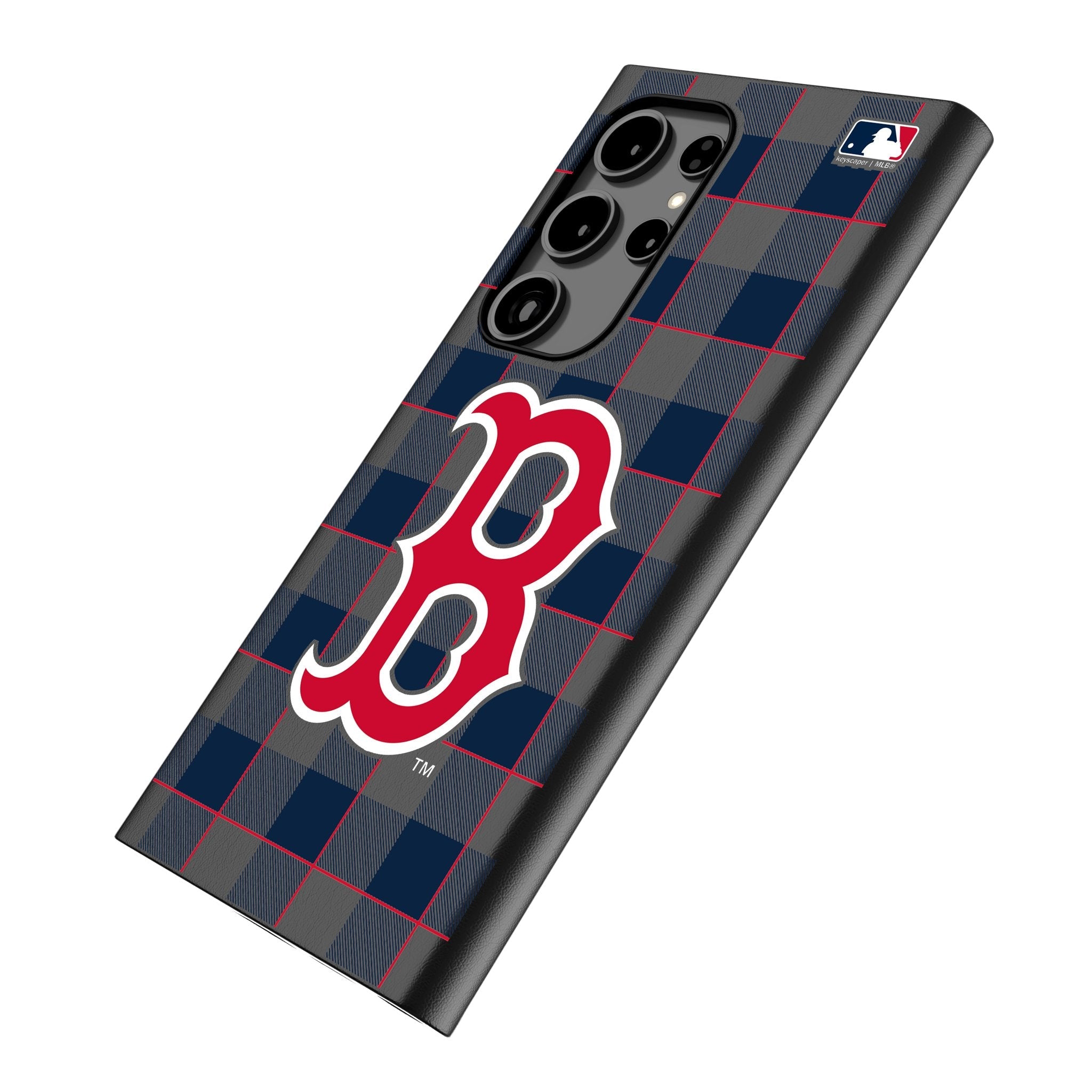 Boston Red Sox Plaid MagSafe Compatible Phone Case for Samsung Galaxy 2