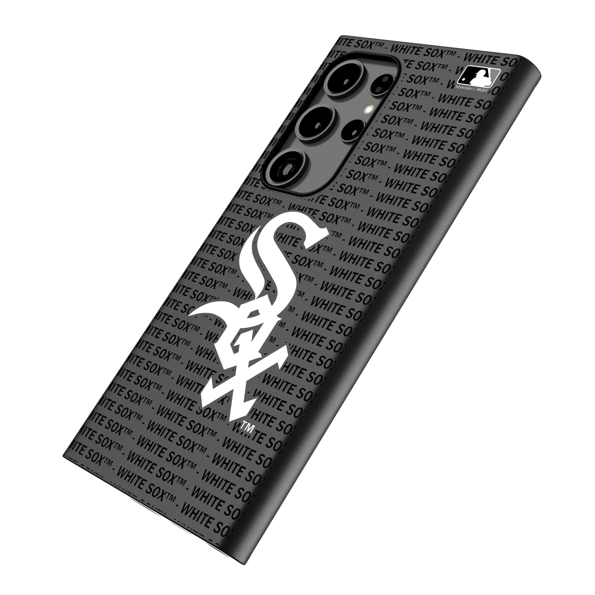 Chicago White Sox Text Backdrop MagSafe Compatible Phone Case for Samsung Galaxy 2