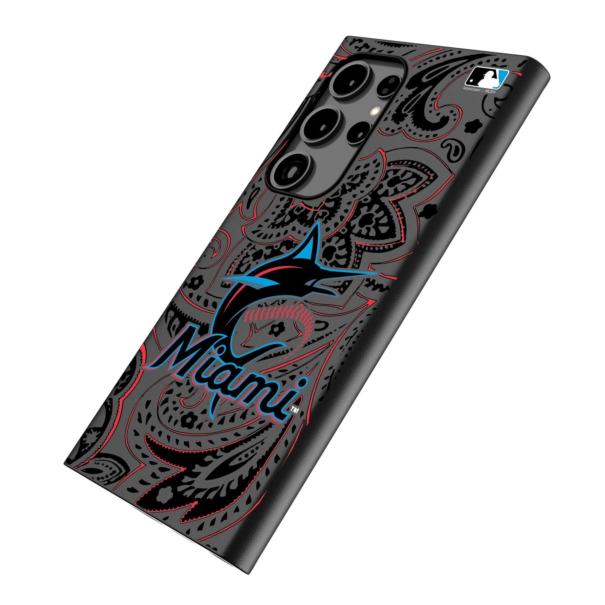 Miami Marlins Paisley MagSafe Compatible Phone Case for Samsung Galaxy 2