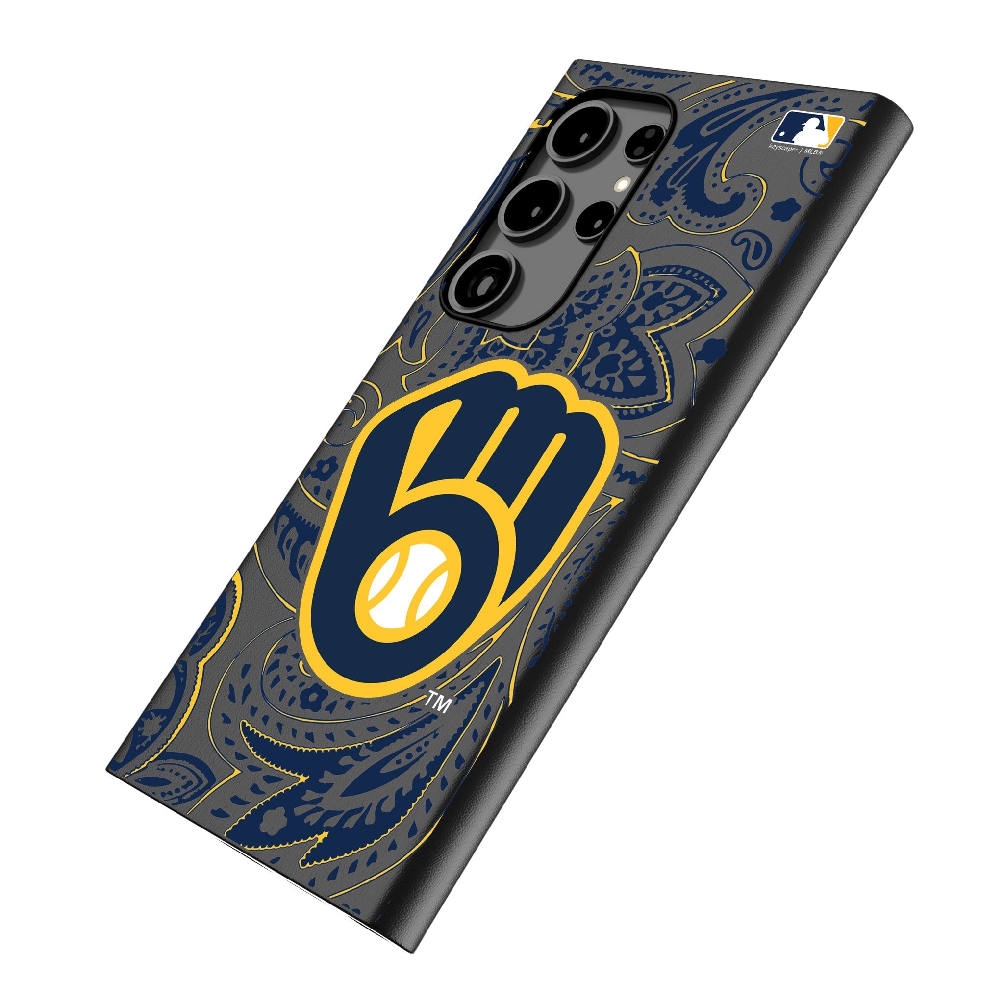 Milwaukee Brewers Paisley MagSafe Compatible Phone Case for Samsung Galaxy 2