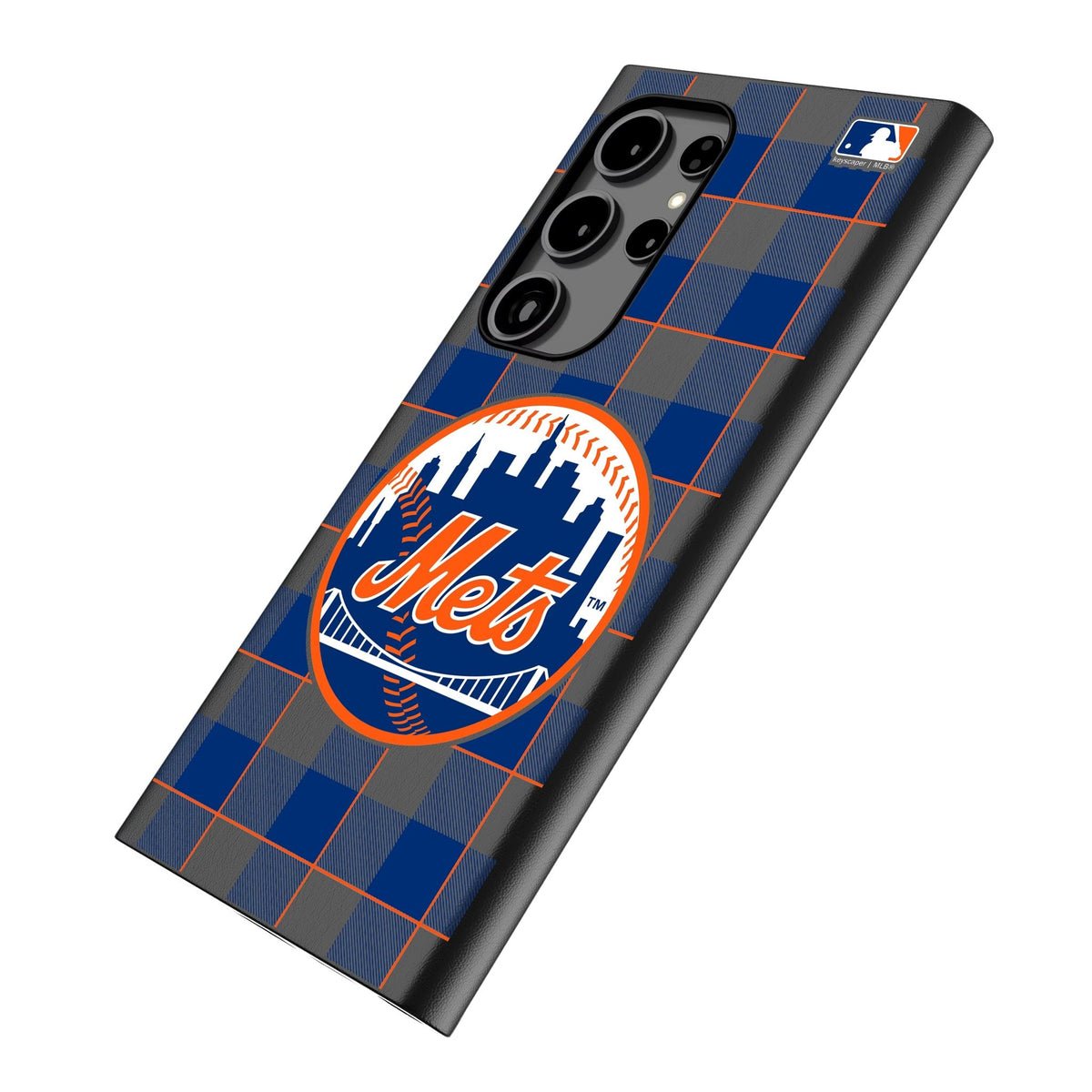 New York Mets Plaid MagSafe Compatible Phone Case for Samsung Galaxy 2