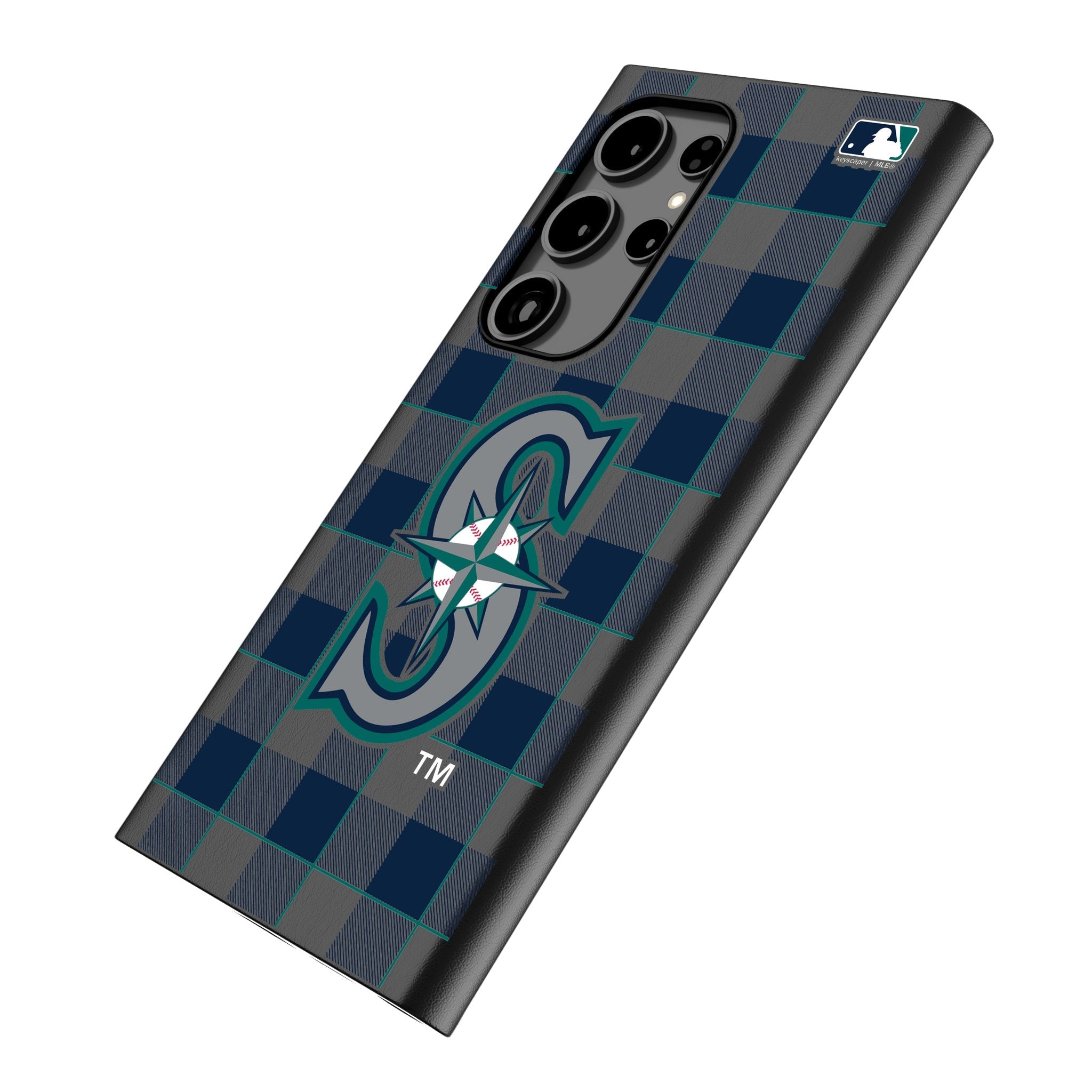 Seattle Mariners Plaid MagSafe Compatible Phone Case for Samsung Galaxy 2