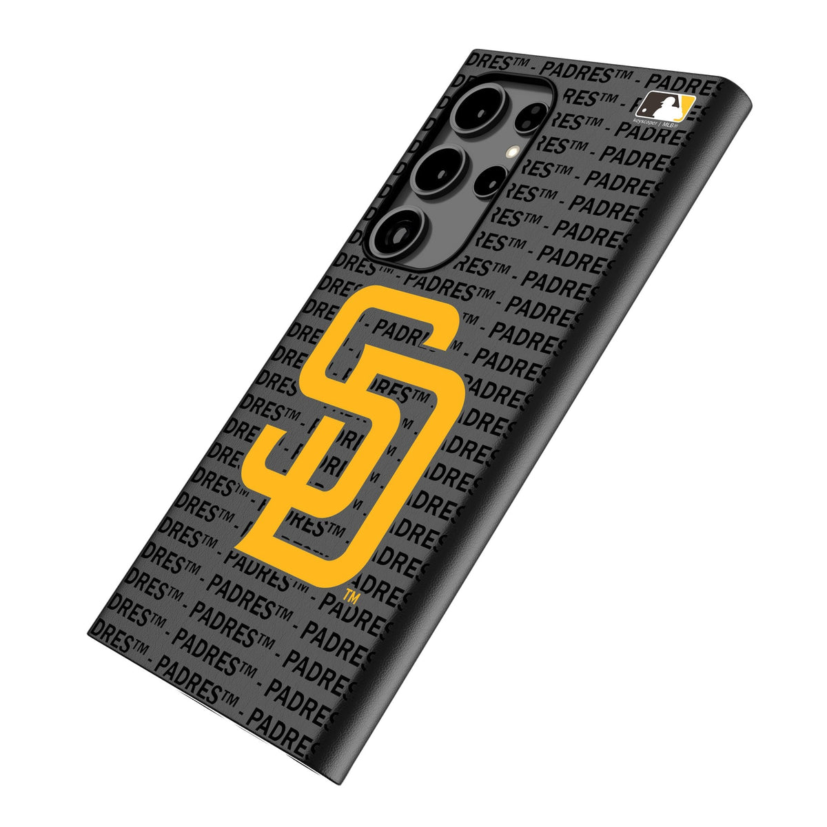 San Diego Padres Text Backdrop MagSafe Compatible Phone Case for Samsung Galaxy