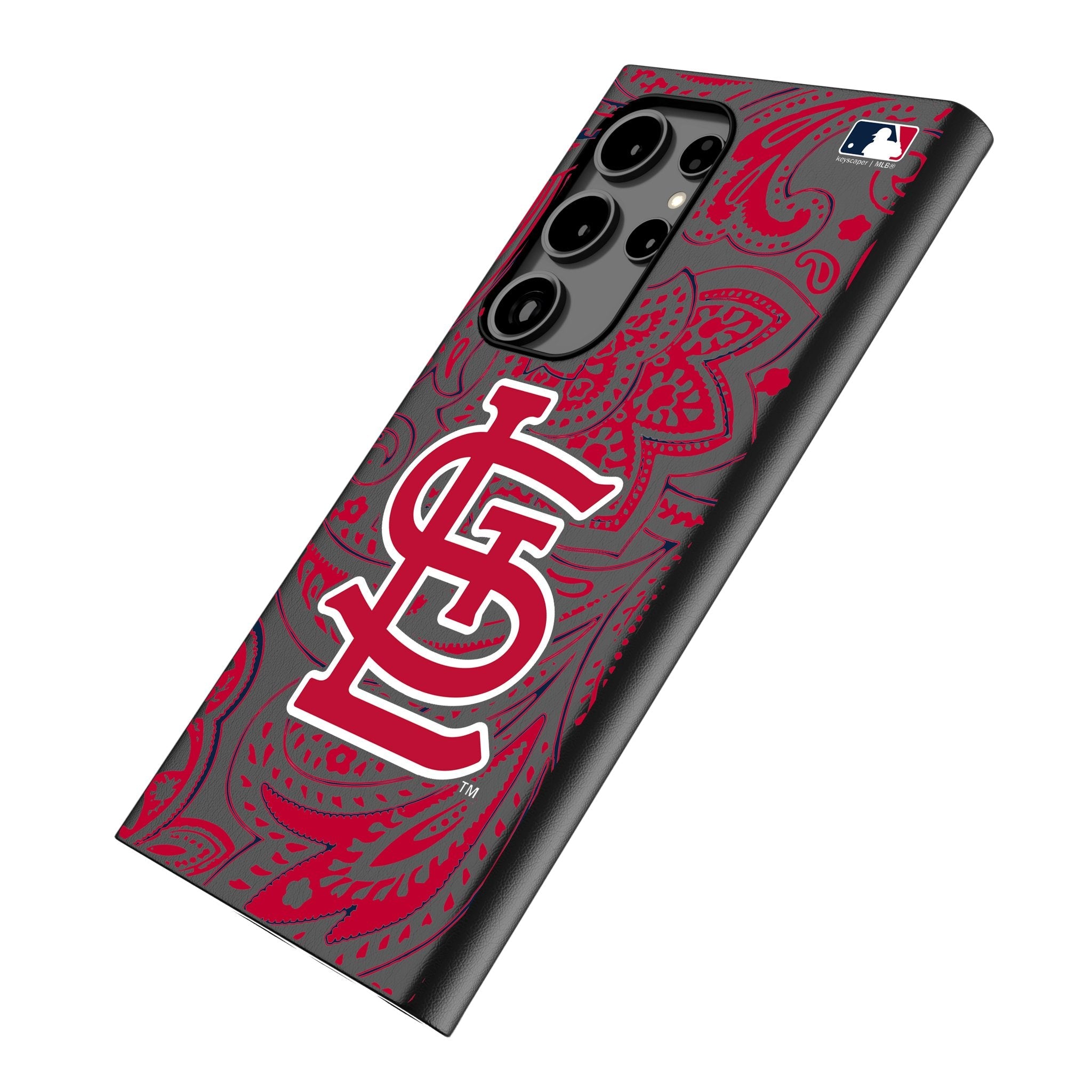 St Louis Cardinals Paisley MagSafe Compatible Phone Case for Samsung Galaxy