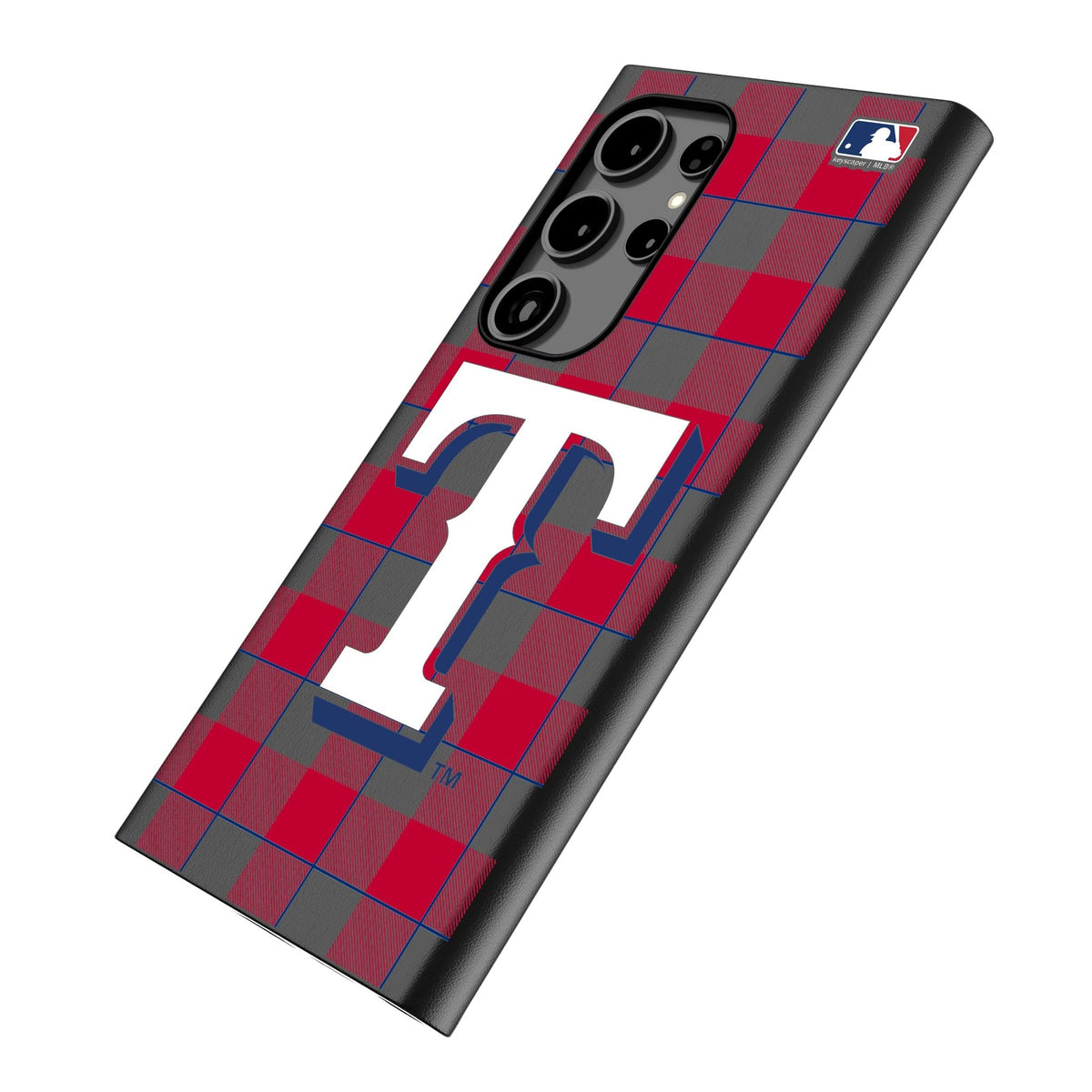 Texas Rangers Plaid MagSafe Compatible Phone Case for Samsung Galaxy