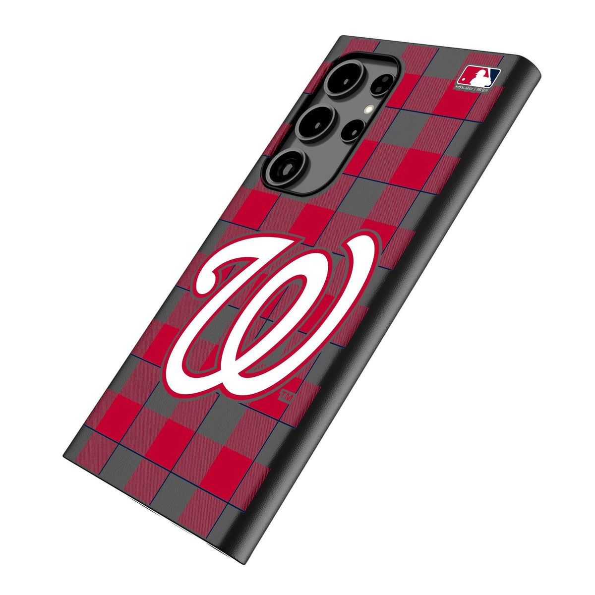 Washington Nationals Plaid MagSafe Compatible Phone Case for Samsung Galaxy 2