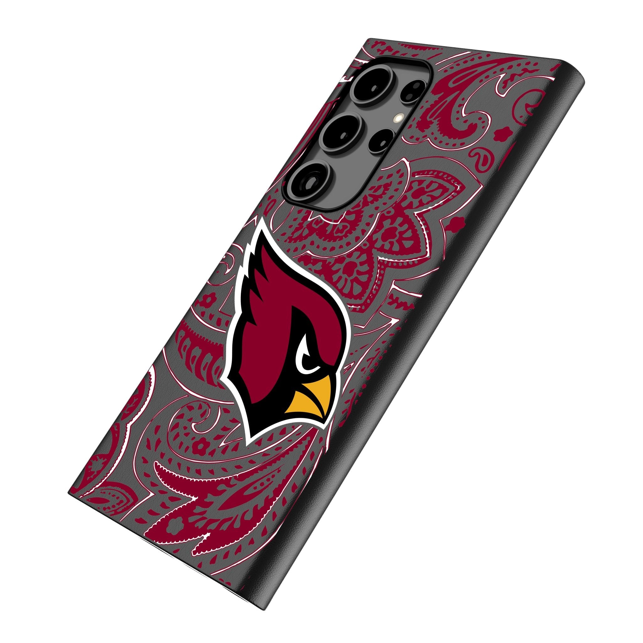 Arizona Cardinals Paisley MagSafe Compatible Phone Case for Samsung Galaxy