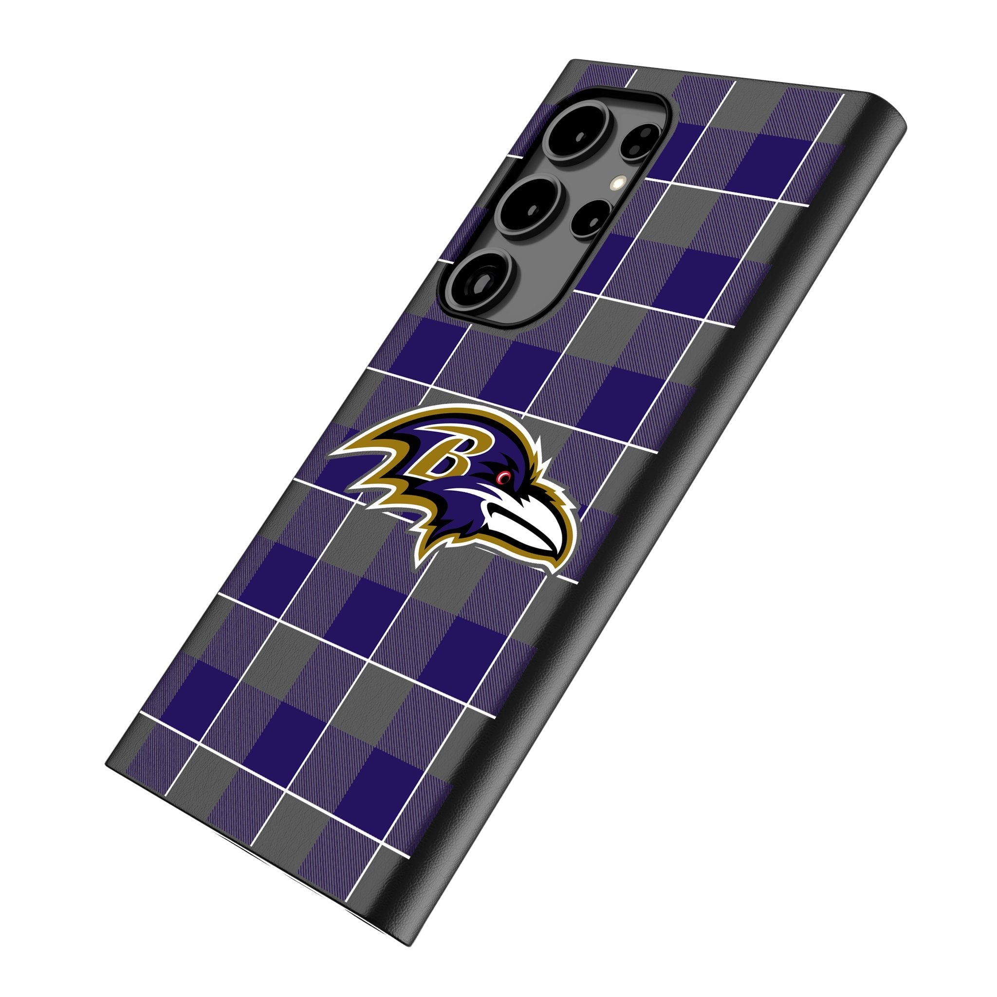 Baltimore Ravens Plaid MagSafe Compatible Phone Case for Samsung Galaxy 2