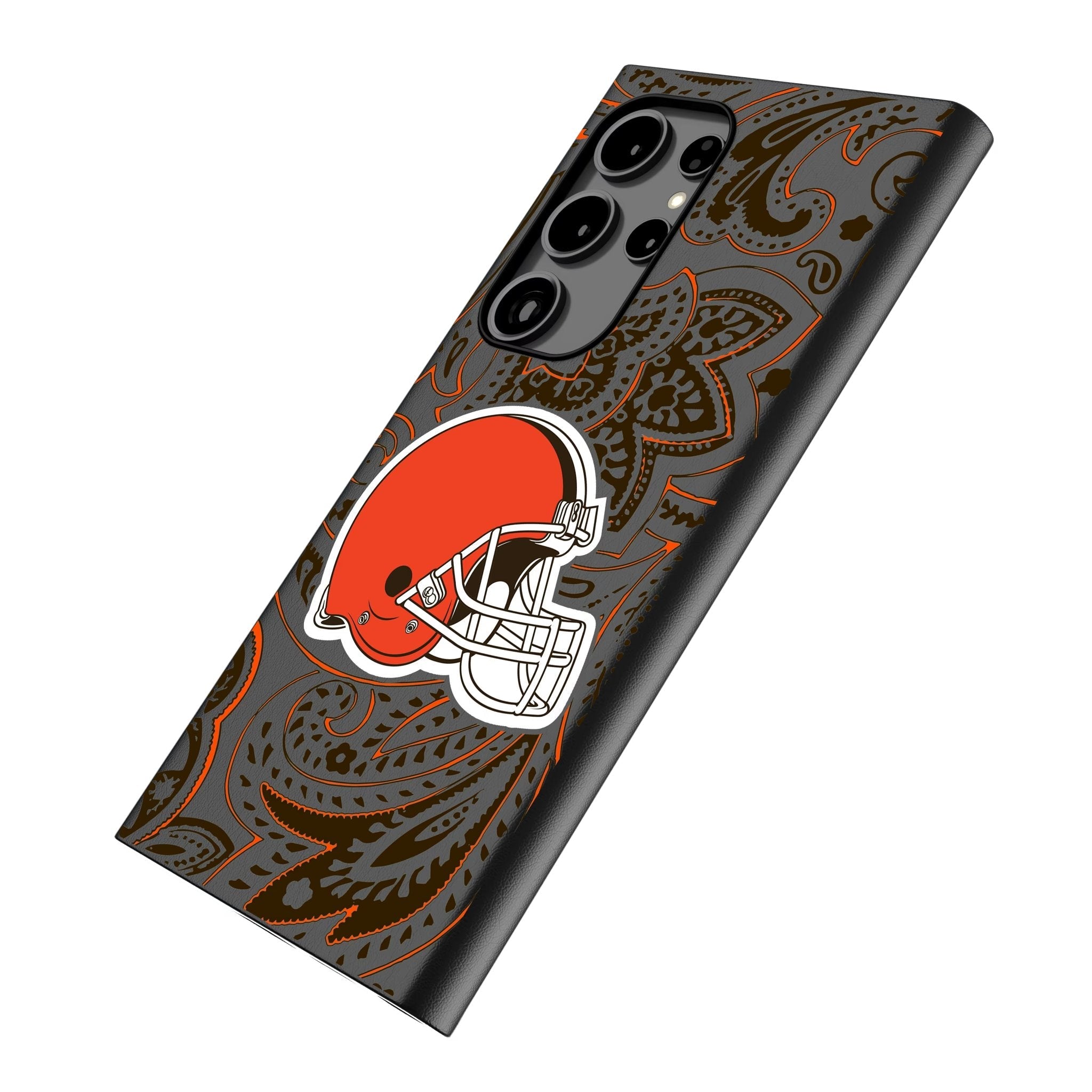 Cleveland Browns Paisley MagSafe Compatible Phone Case for Samsung Galaxy 2