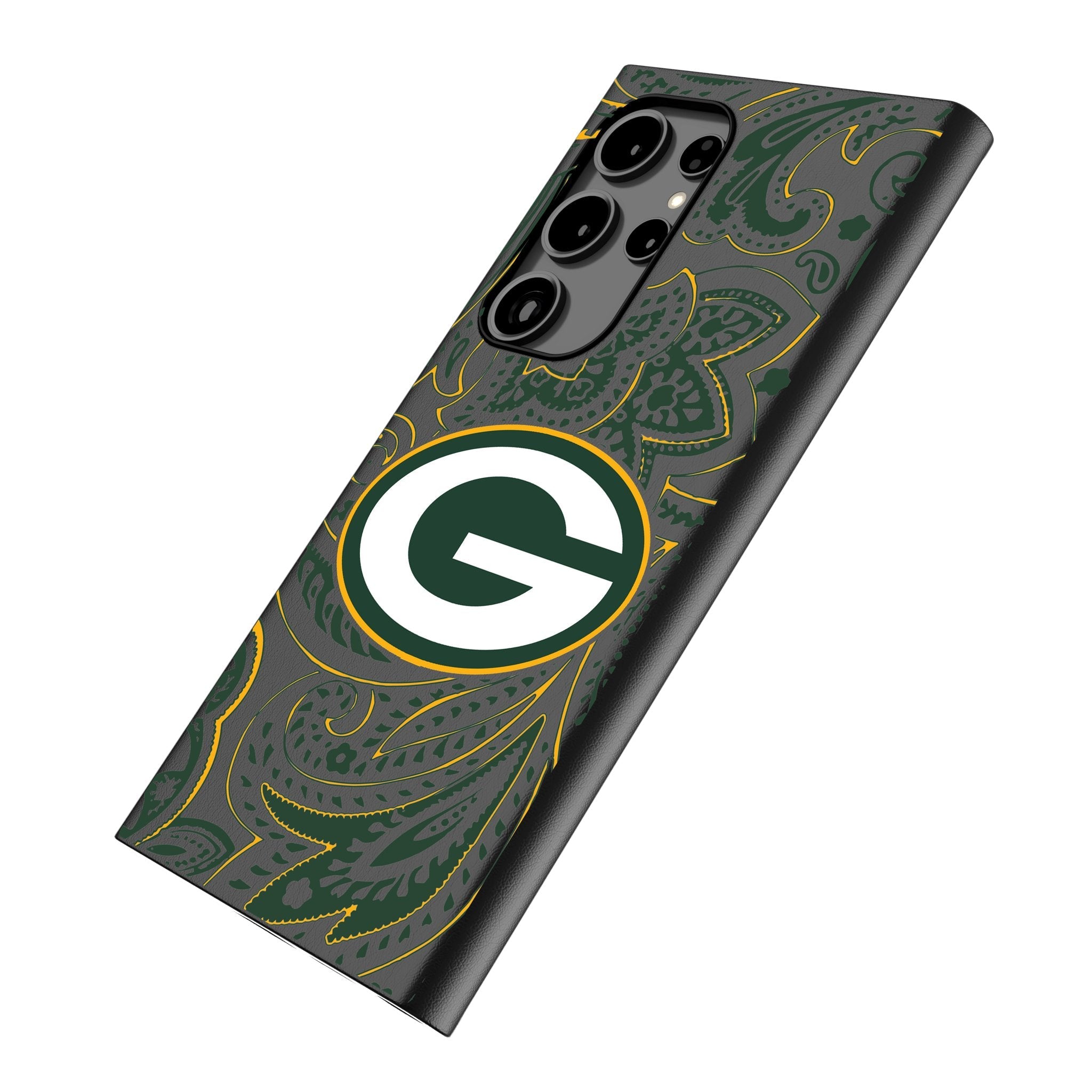 Green Bay Packers Paisley MagSafe Compatible Phone Case for Samsung Galaxy 2