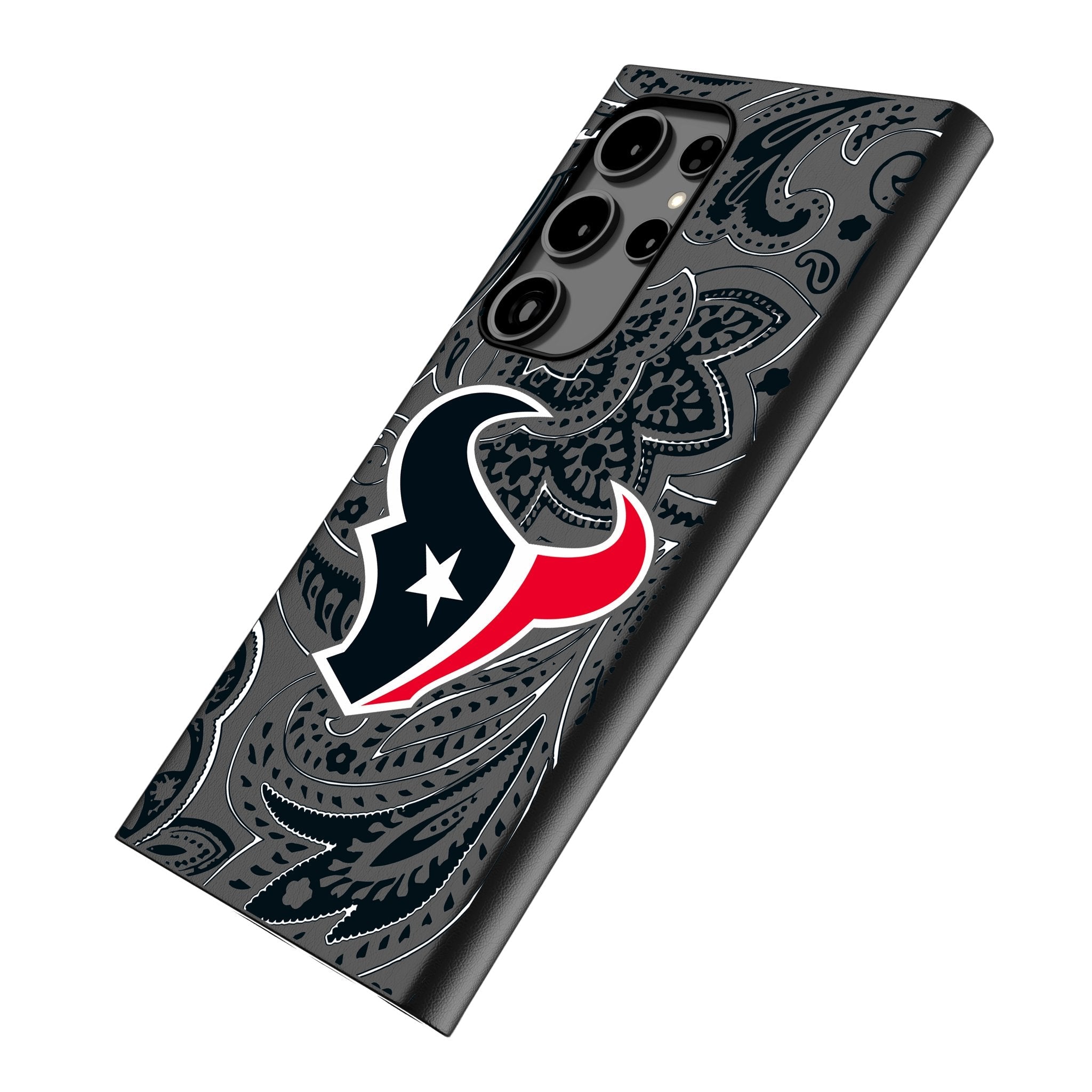 Houston Texans Paisley MagSafe Compatible Phone Case for Samsung Galaxy