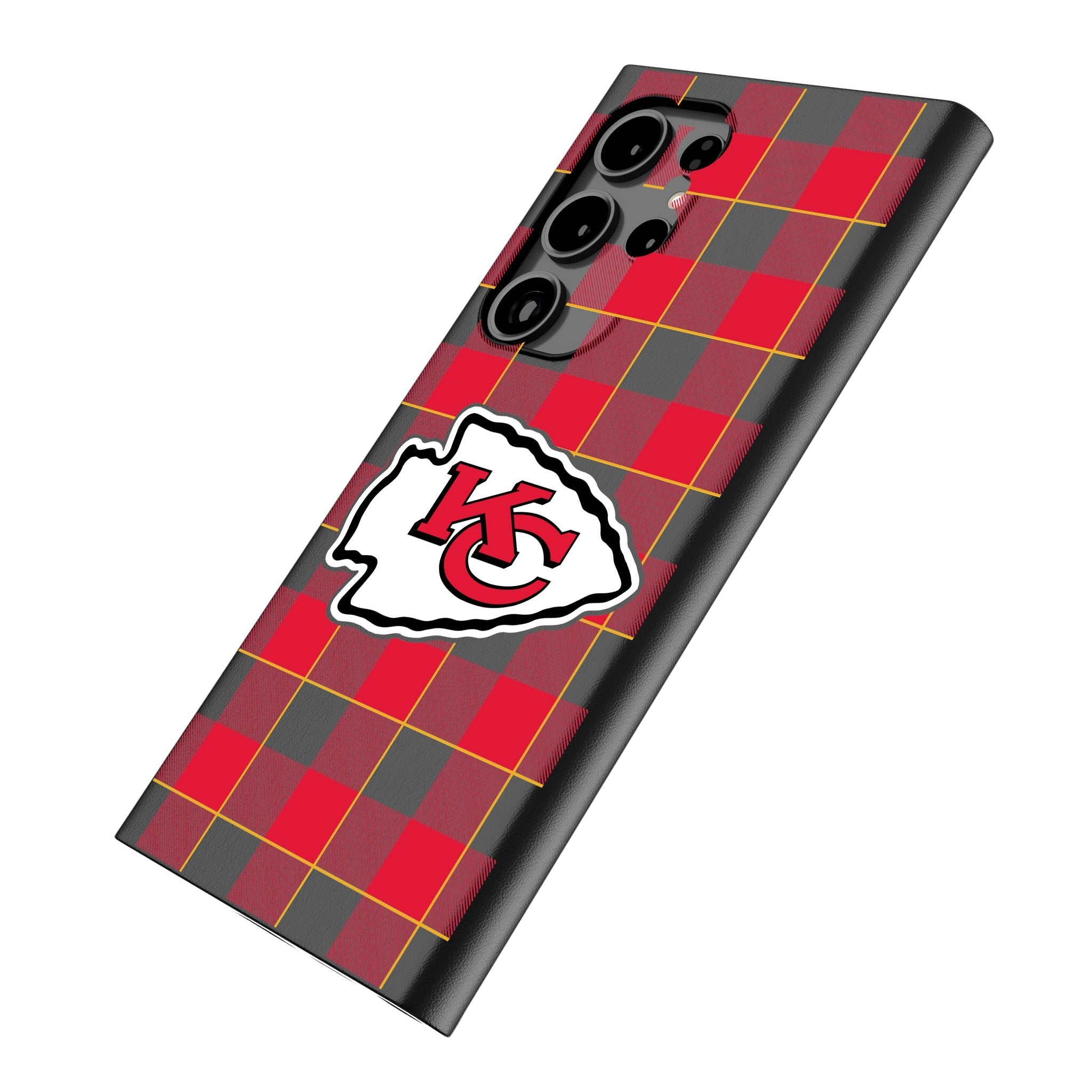 Kansas City Chiefs Plaid MagSafe Compatible Phone Case for Samsung Galaxy 2