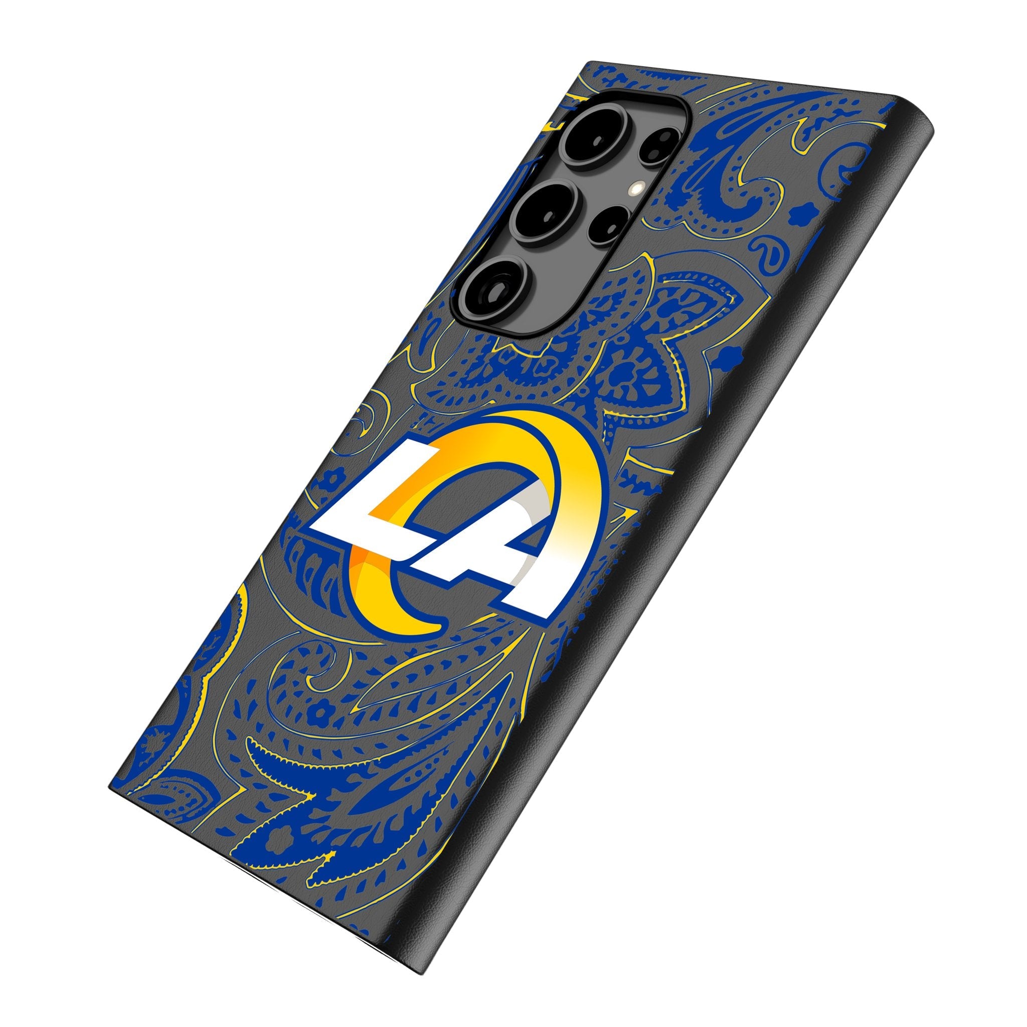 Los Angeles Rams Paisley MagSafe Compatible Phone Case for Samsung Galaxy 2