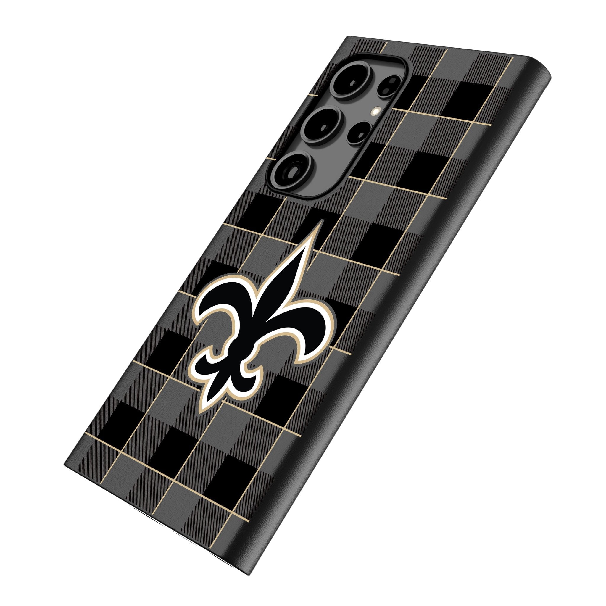 New Orleans Saints Plaid MagSafe Compatible Phone Case for Samsung Galaxy 2
