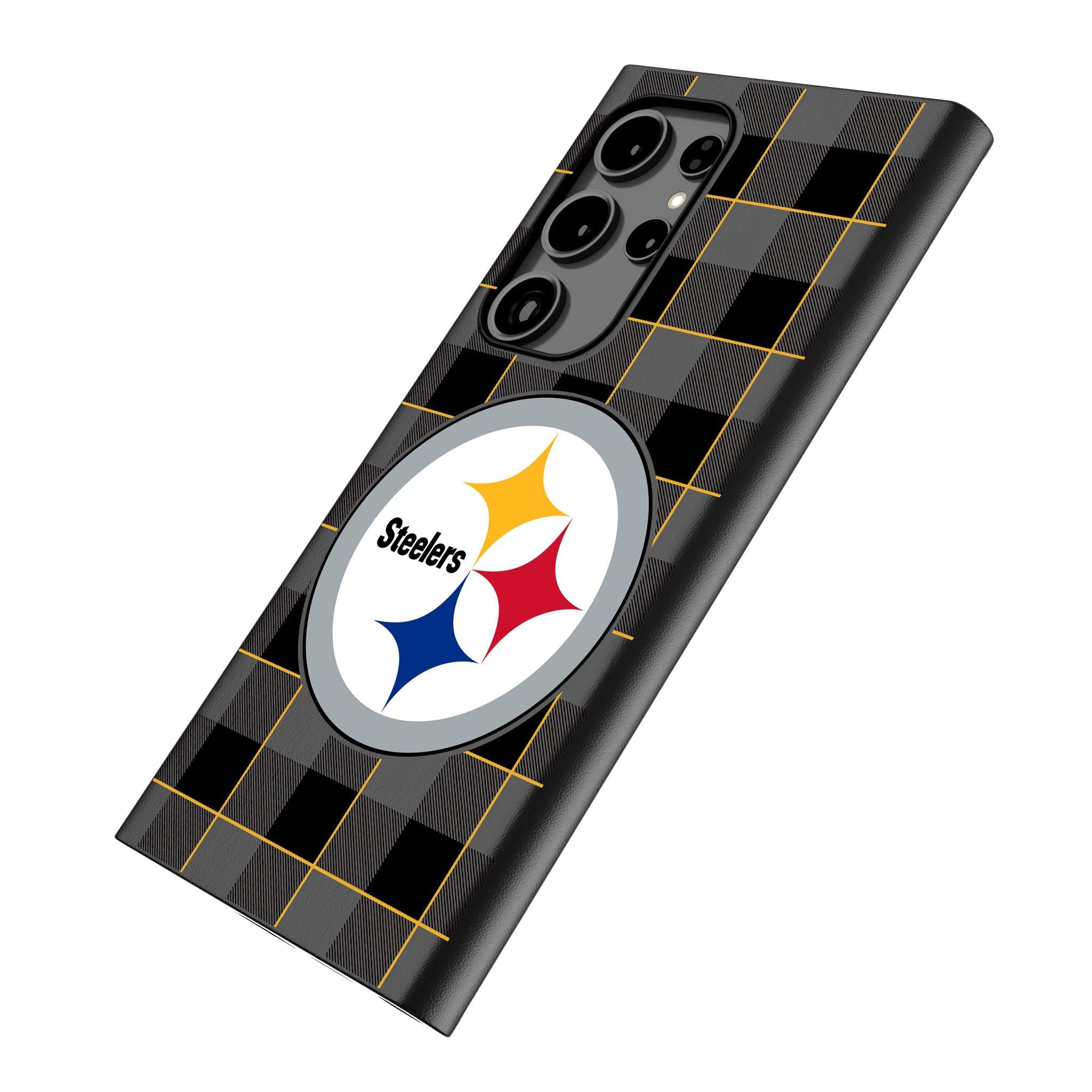 Pittsburgh Steelers Plaid MagSafe Compatible Phone Case for Samsung Galaxy 2