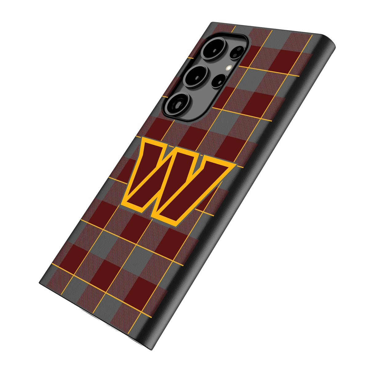Washington Commanders Plaid MagSafe Compatible Phone Case for Samsung Galaxy
