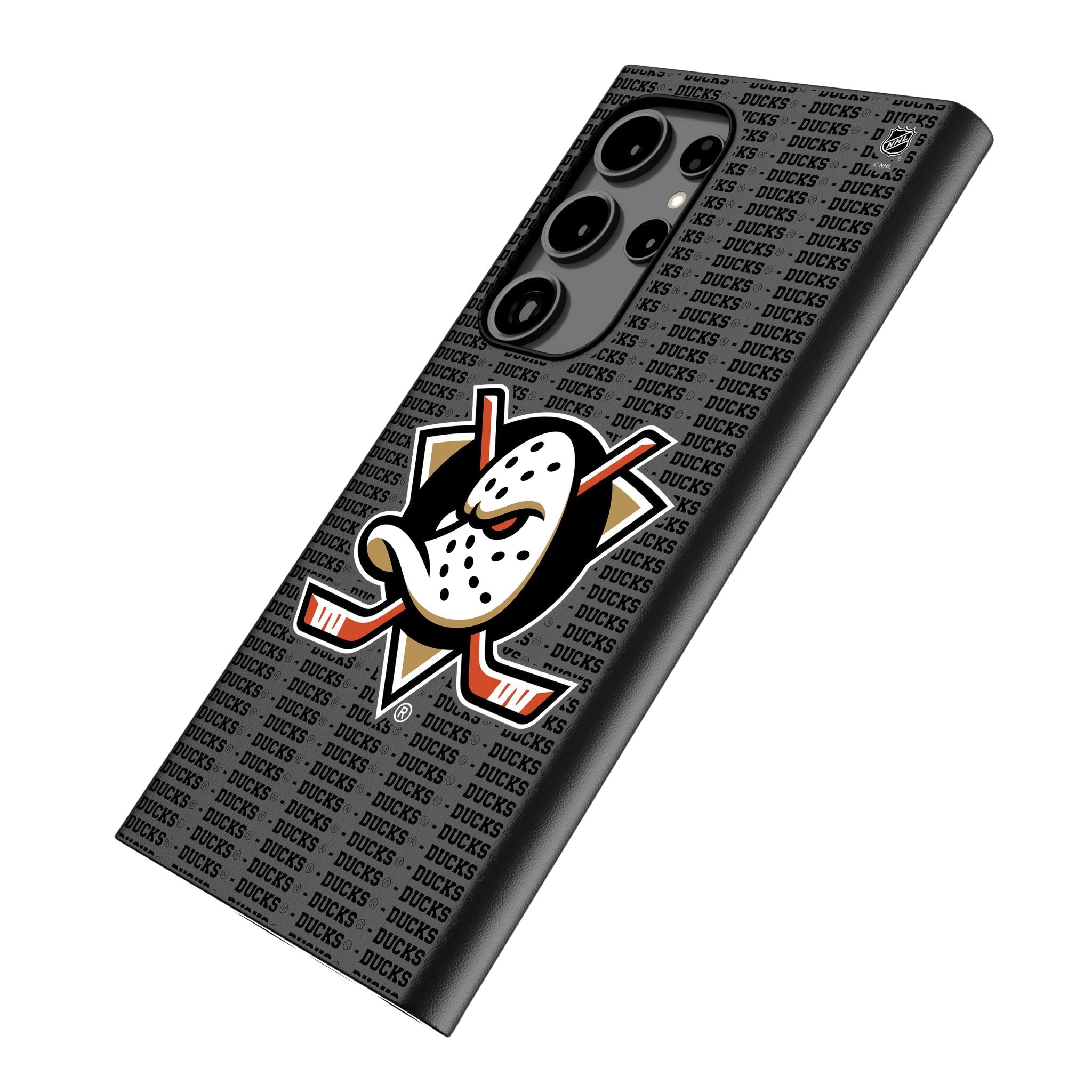 Anaheim Ducks Text Backdrop MagSafe Compatible Phone Case for Samsung Galaxy