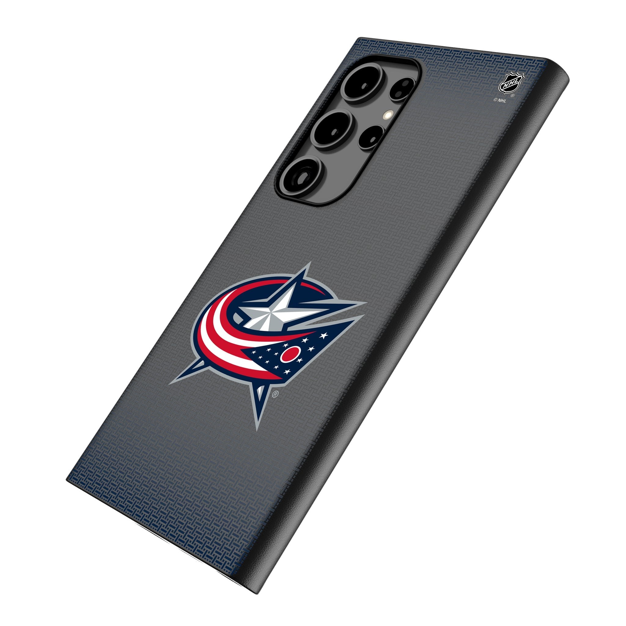 Columbus Blue Jackets Linen MagSafe Compatible Phone Case for Samsung Galaxy