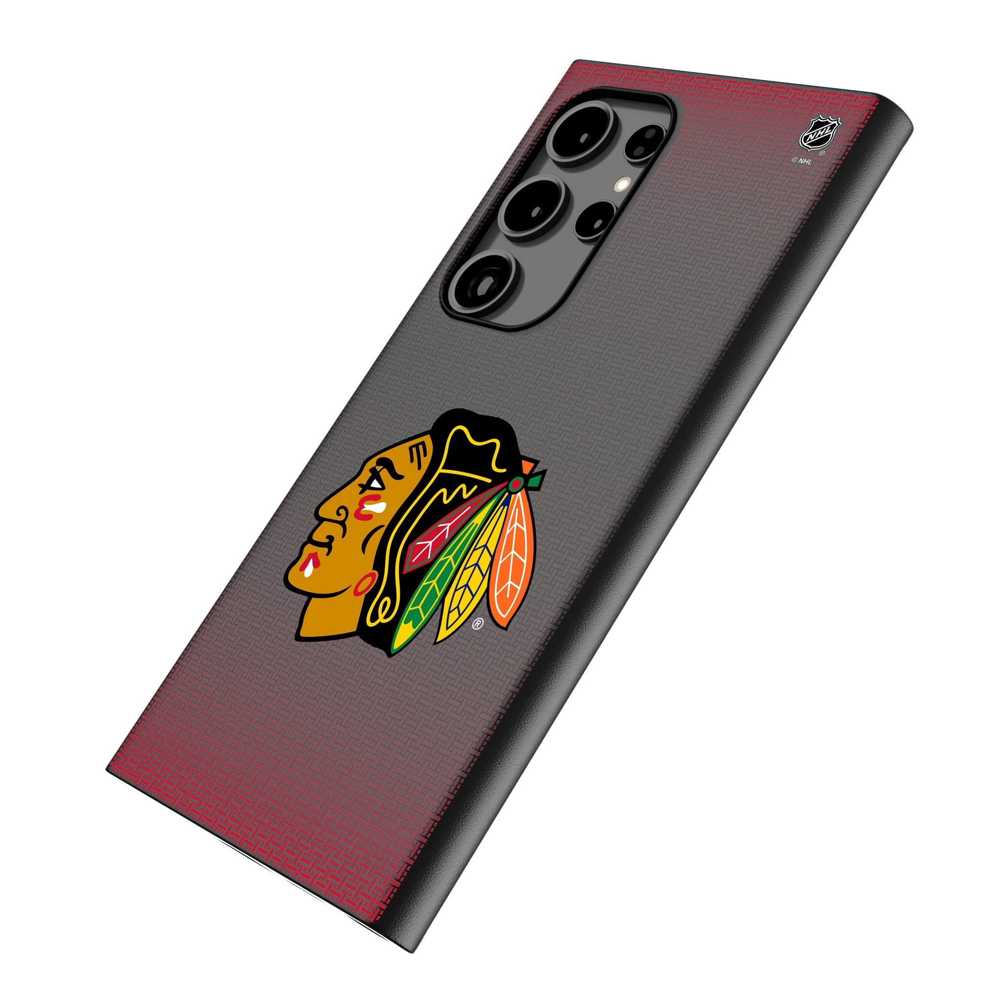 Chicago Blackhawks Linen MagSafe Compatible Phone Case for Samsung Galaxy