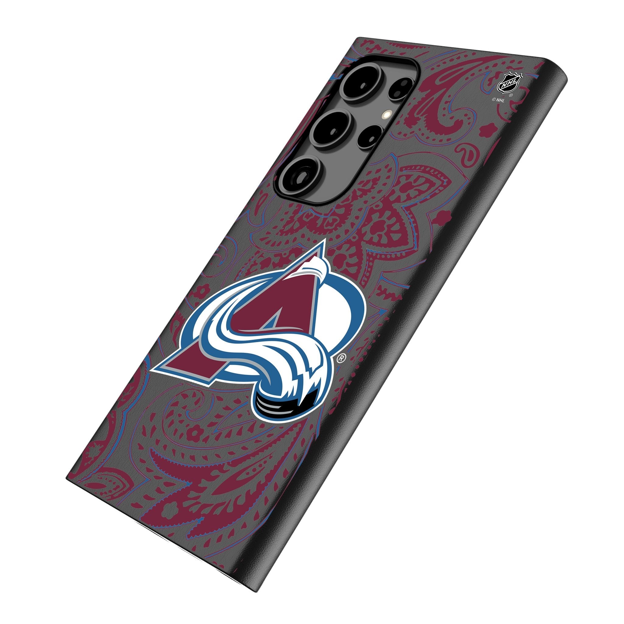Colorado Avalanche Paisley MagSafe Compatible Phone Case for Samsung Galaxy