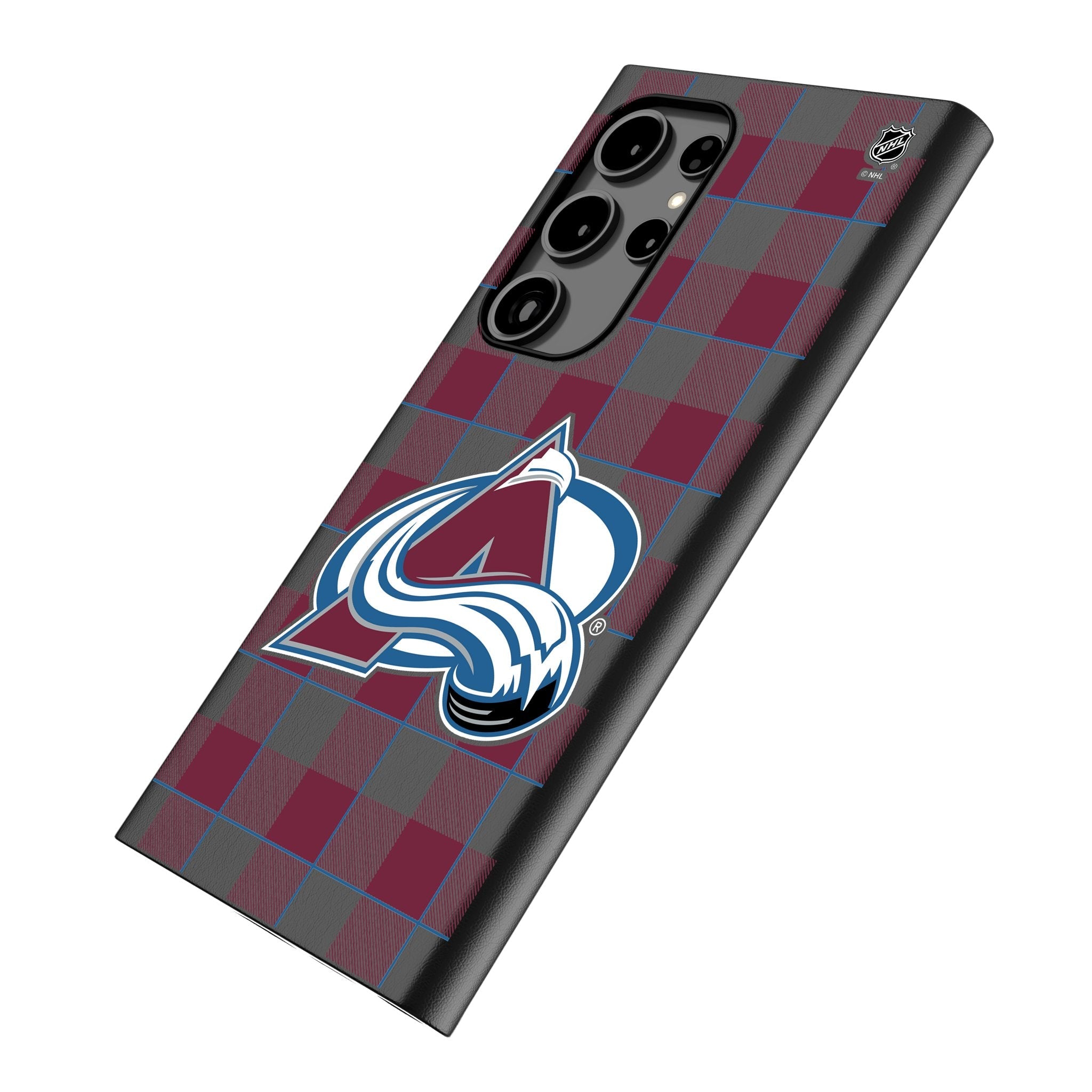 Colorado Avalanche Plaid MagSafe Compatible Phone Case for Samsung Galaxy