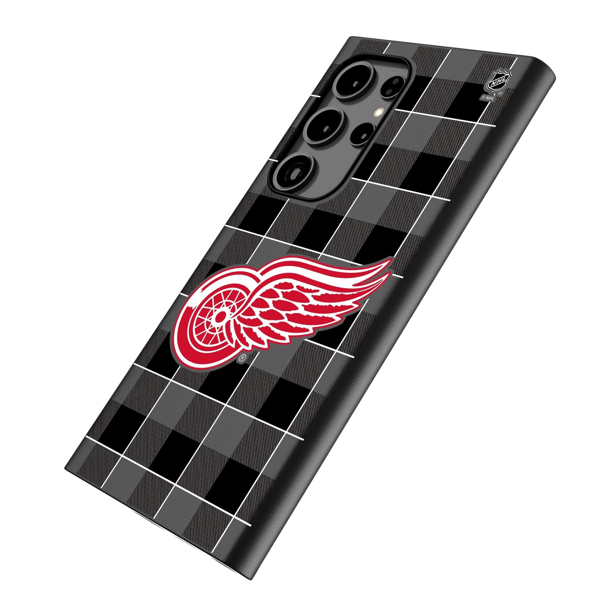 Detroit Red Wings Plaid MagSafe Compatible Phone Case for Samsung Galaxy