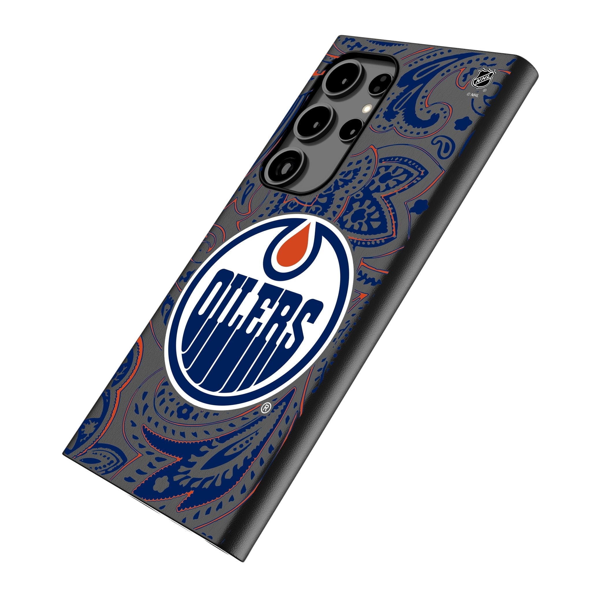 Edmonton Oilers Paisley MagSafe Compatible Phone Case for Samsung Galaxy