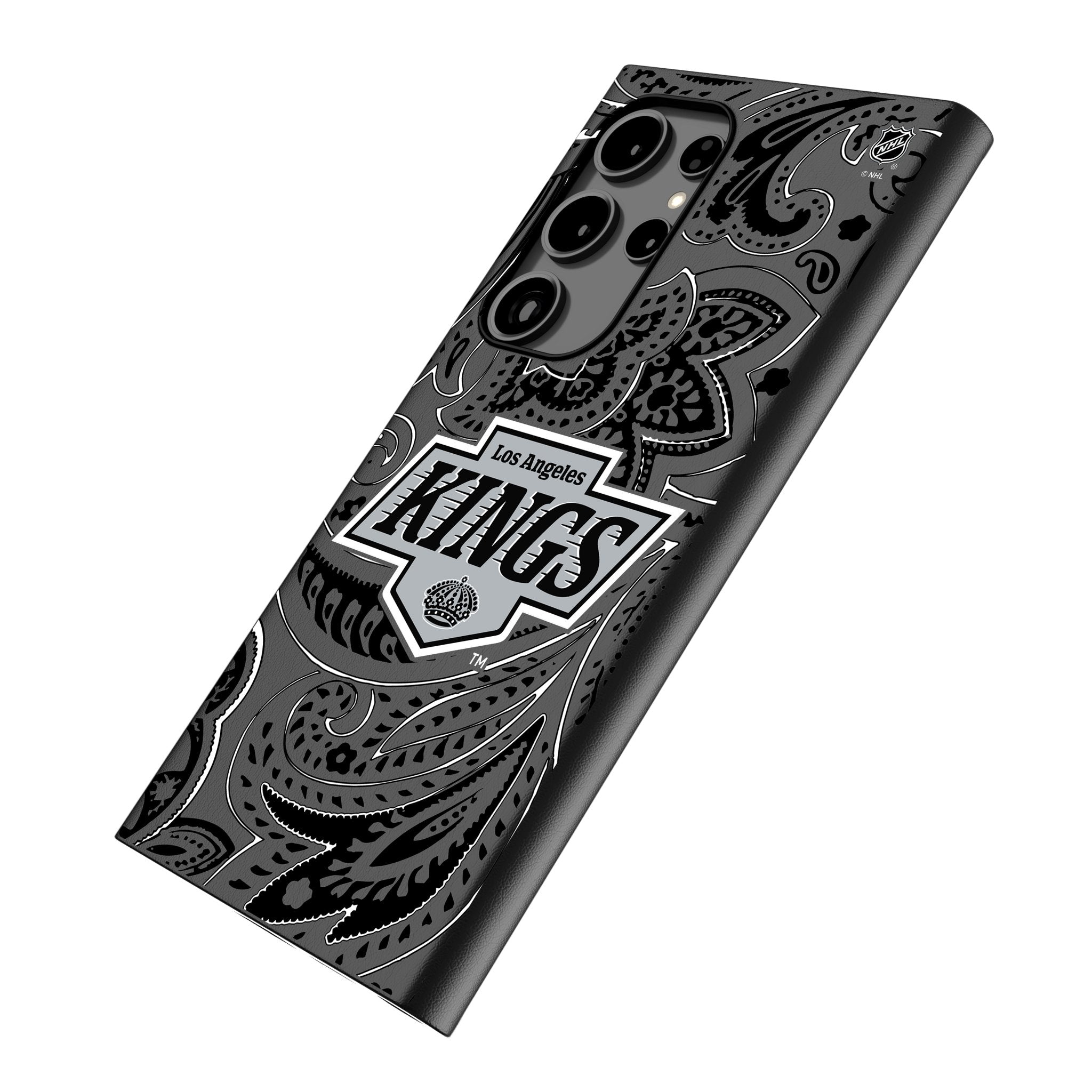 LA Kings Paisley MagSafe Compatible Phone Case for Samsung Galaxy