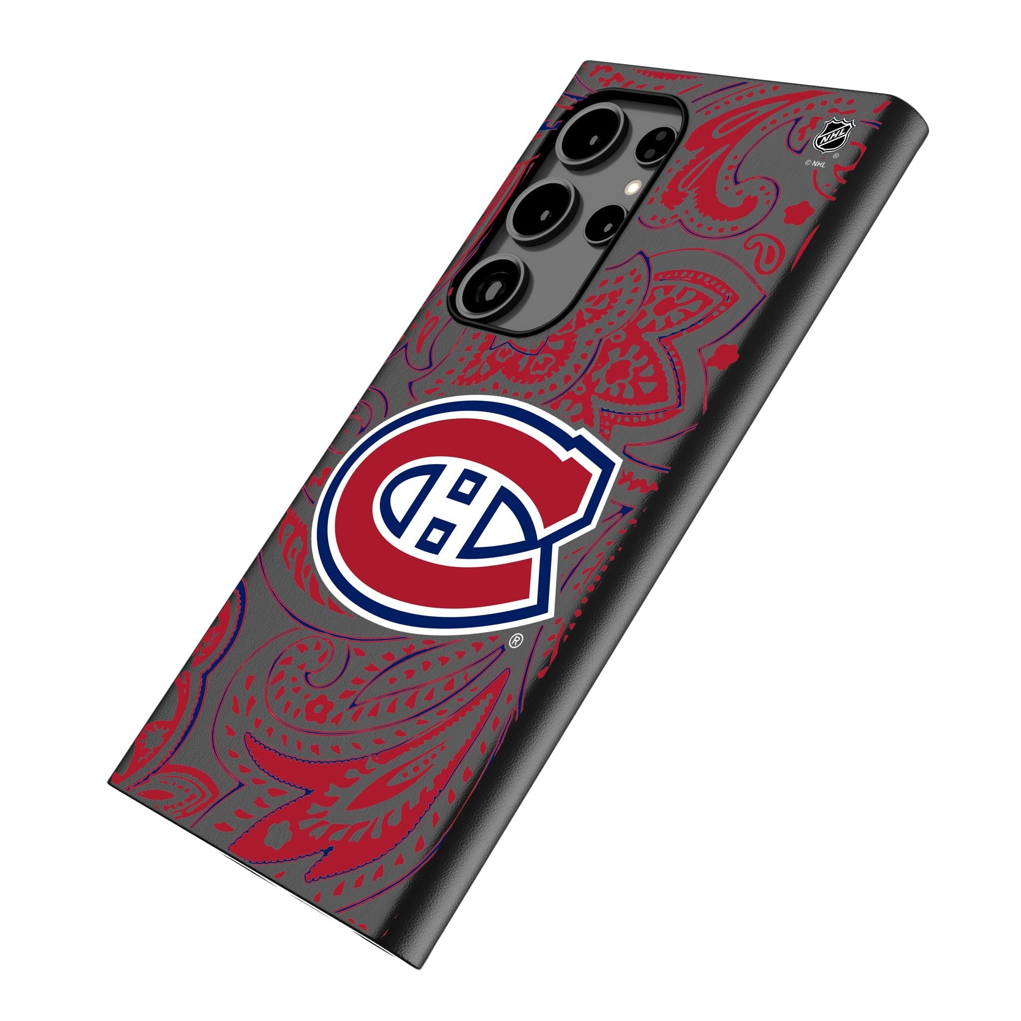 Montreal Canadiens Paisley MagSafe Compatible Phone Case for Samsung Galaxy