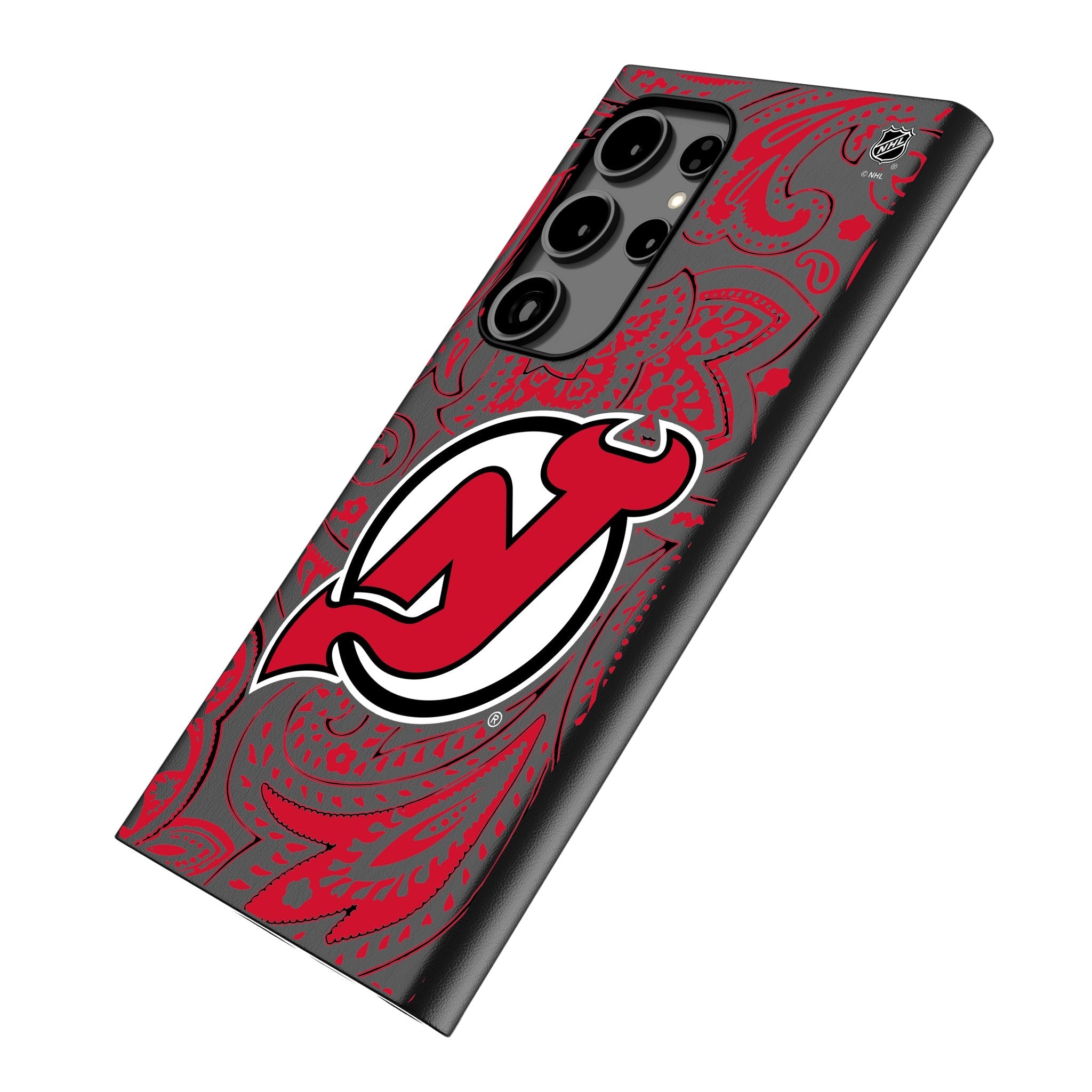 New Jersey Devils Paisley MagSafe Compatible Phone Case for Samsung Galaxy