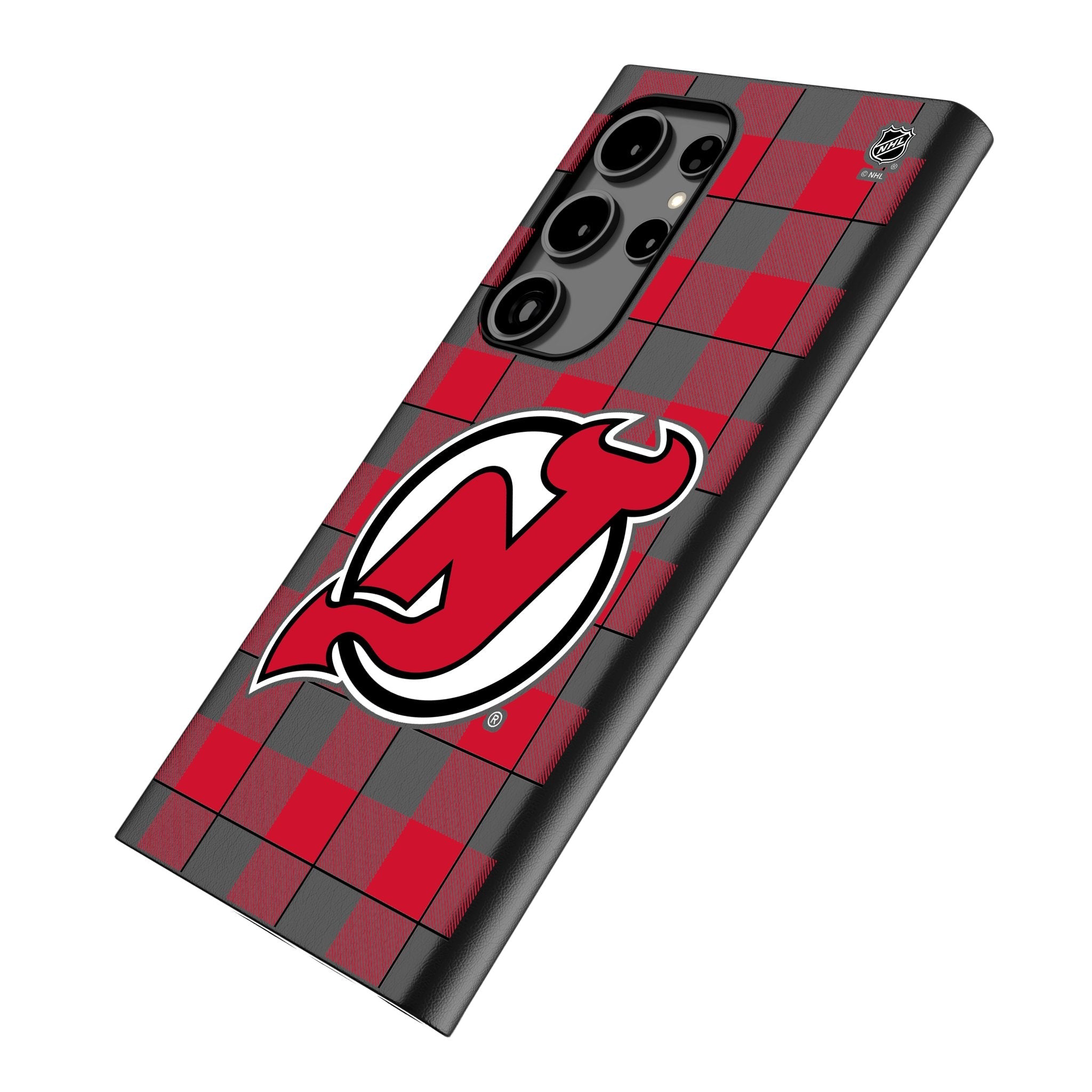 New Jersey Devils Plaid MagSafe Compatible Phone Case for Samsung Galaxy