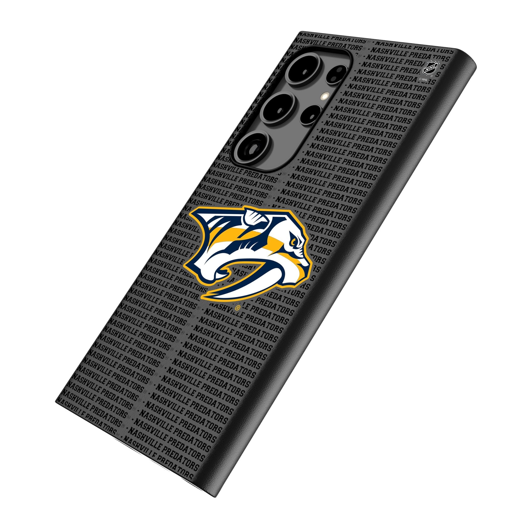 Nashville Predators Text Backdrop MagSafe Compatible Phone Case for Samsung Galaxy