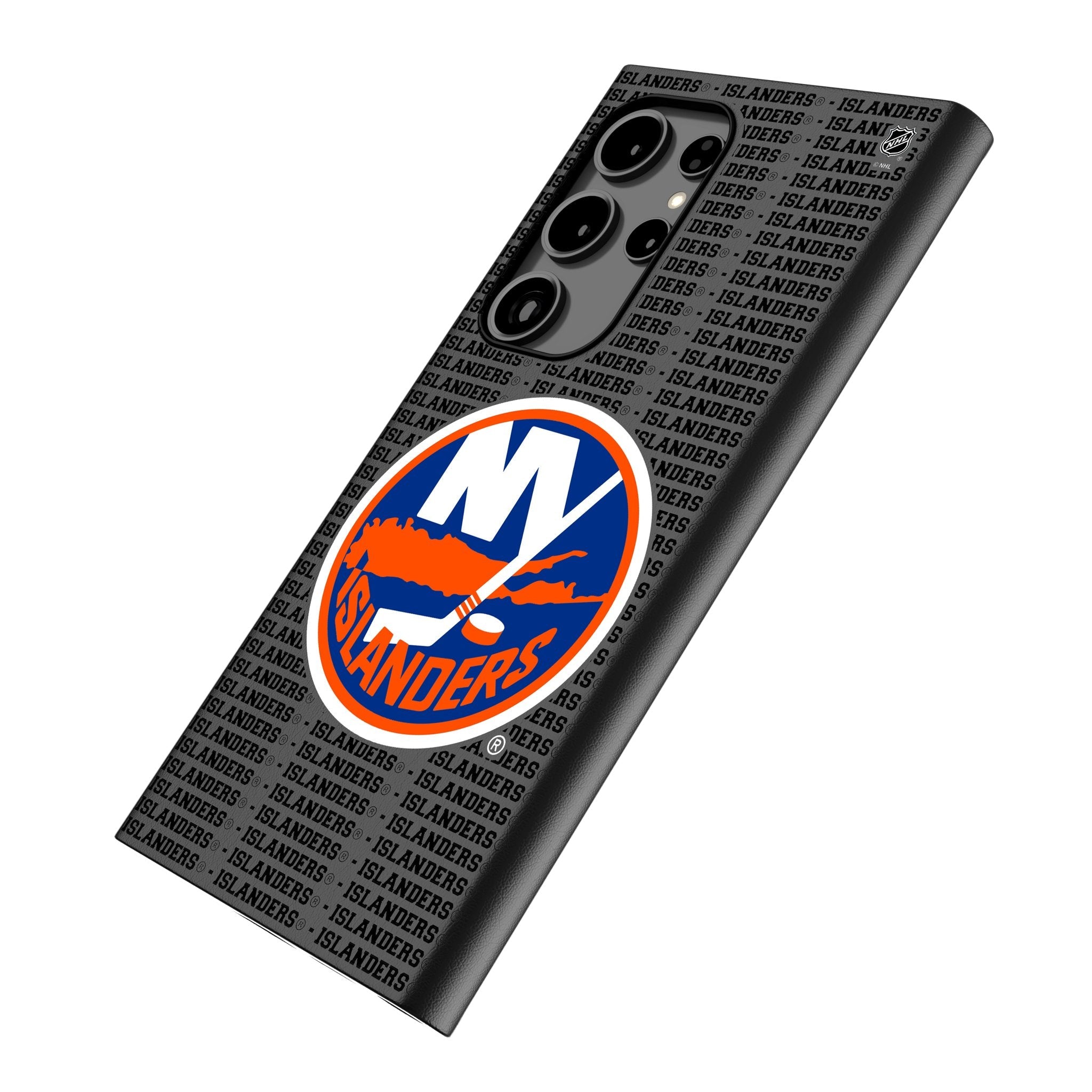 New York Islanders Text Backdrop MagSafe Compatible Phone Case for Samsung Galaxy