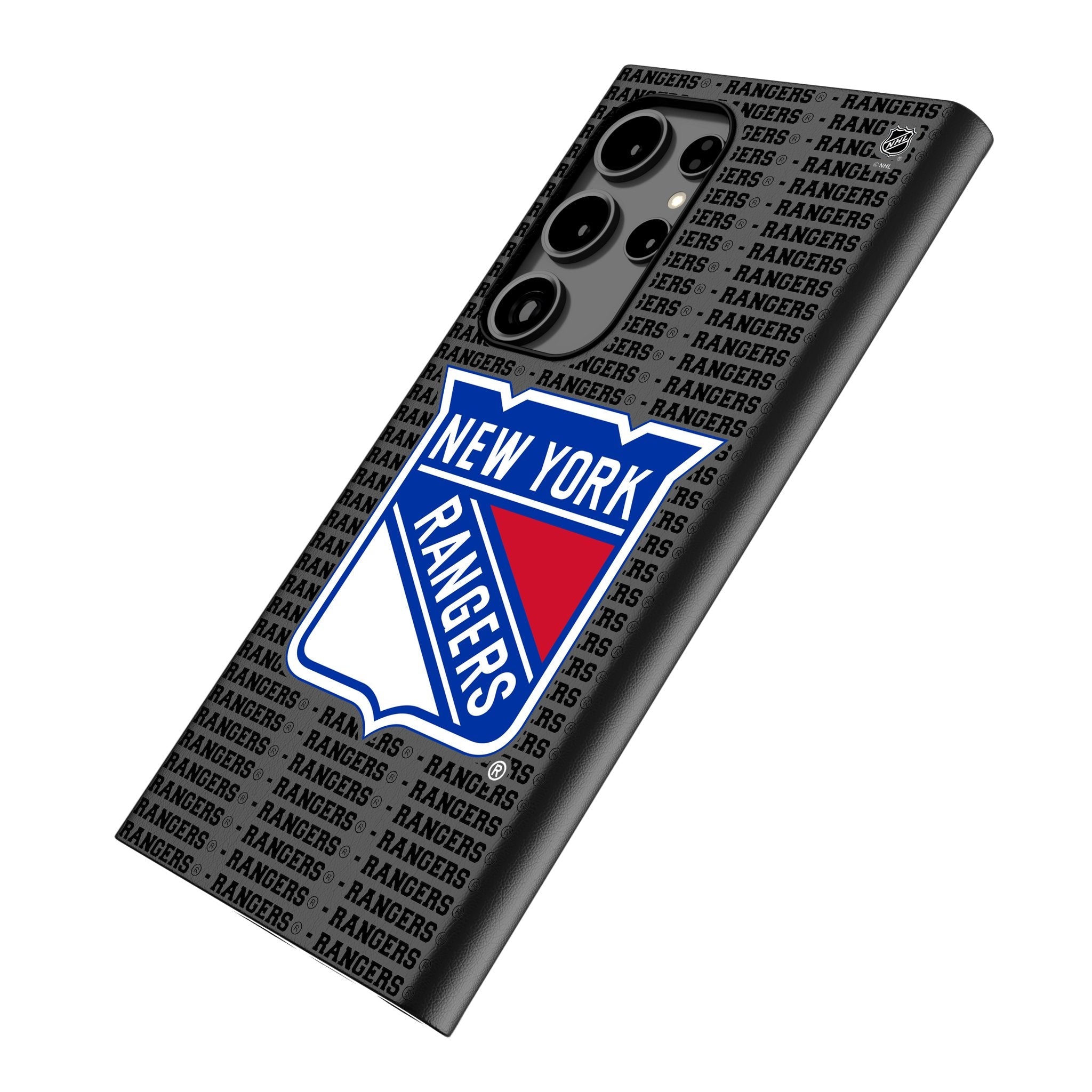 New York Rangers Text Backdrop MagSafe Compatible Phone Case for Samsung Galaxy