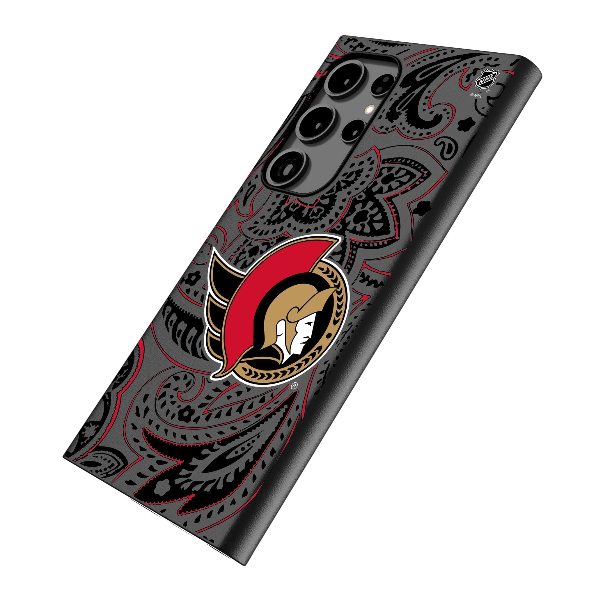 Ottawa Senators Paisley MagSafe Compatible Phone Case for Samsung Galaxy
