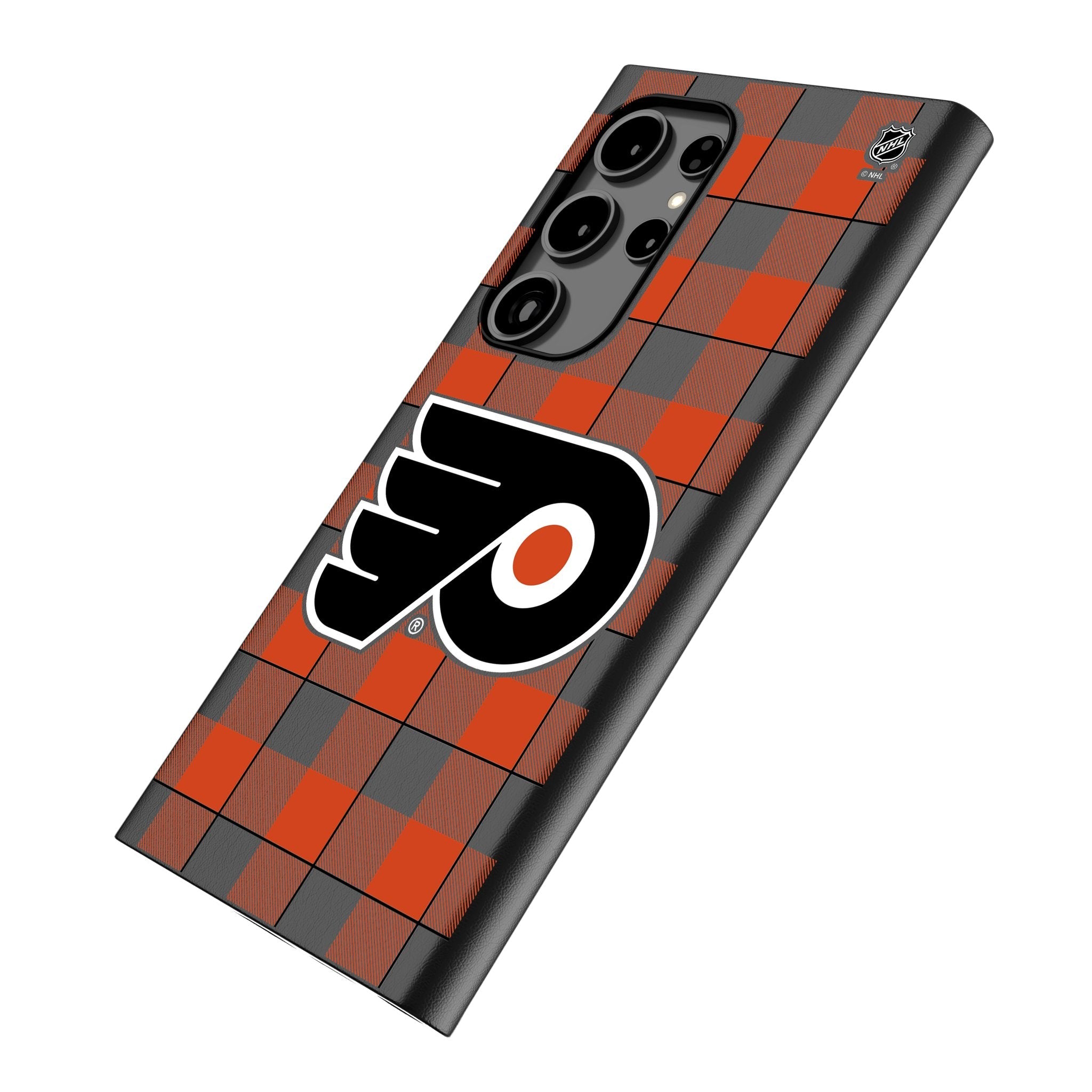Philadelphia Flyers Plaid MagSafe Compatible Phone Case for Samsung Galaxy