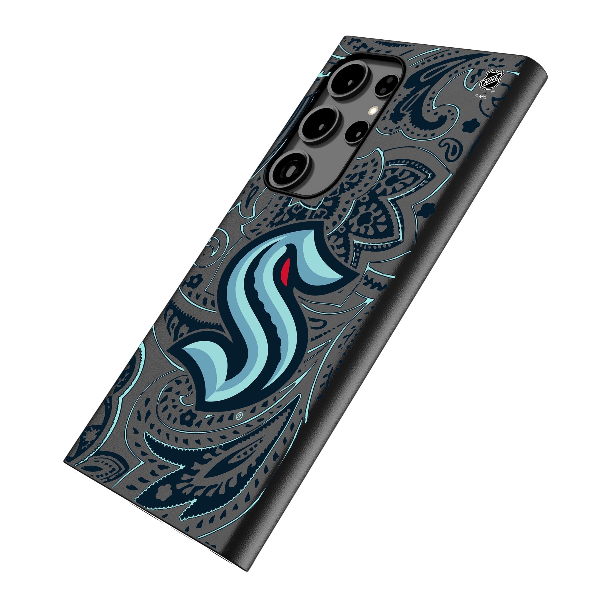 Seattle Kraken Paisley MagSafe Compatible Phone Case for Samsung Galaxy