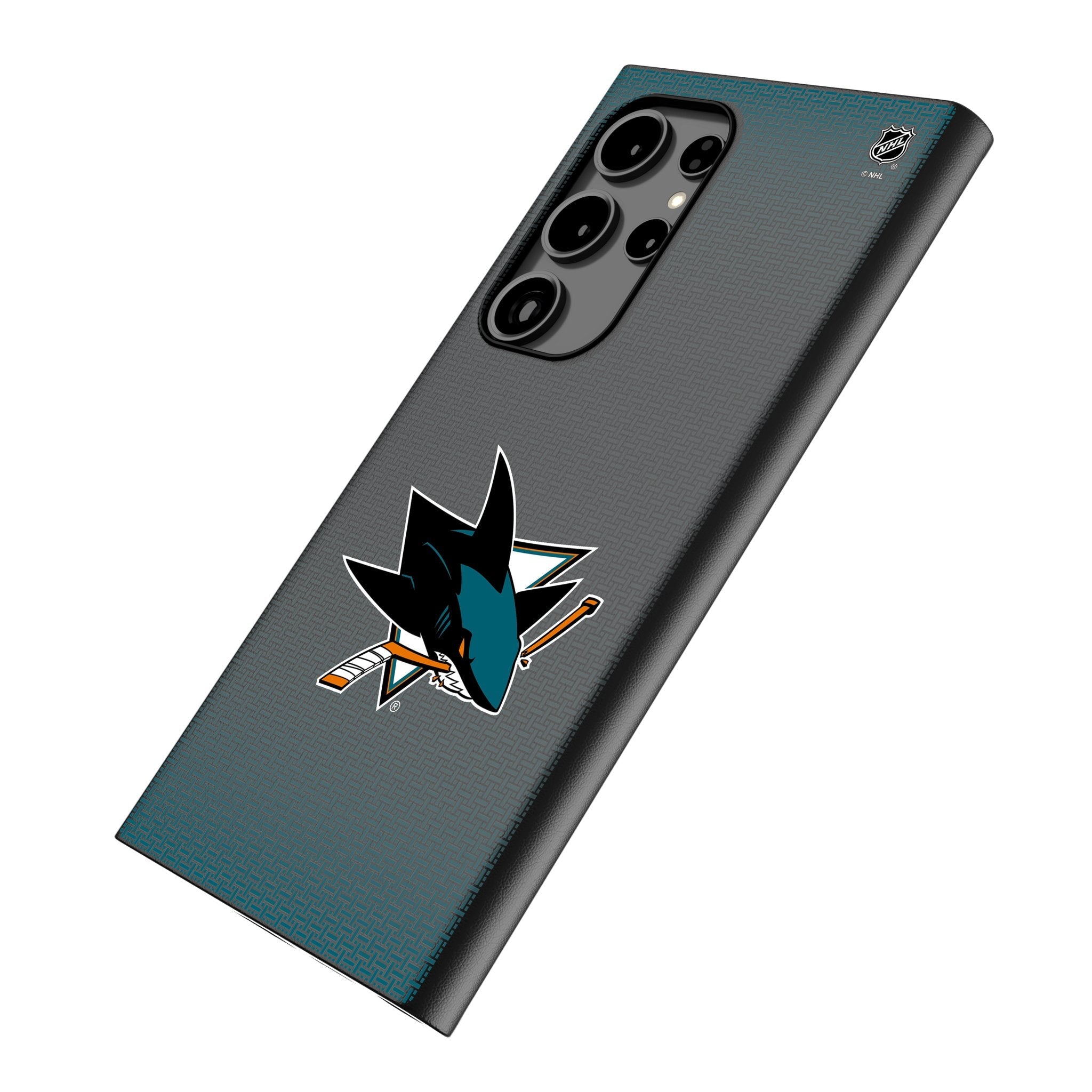 San Jose Sharks Linen MagSafe Compatible Phone Case for Samsung Galaxy