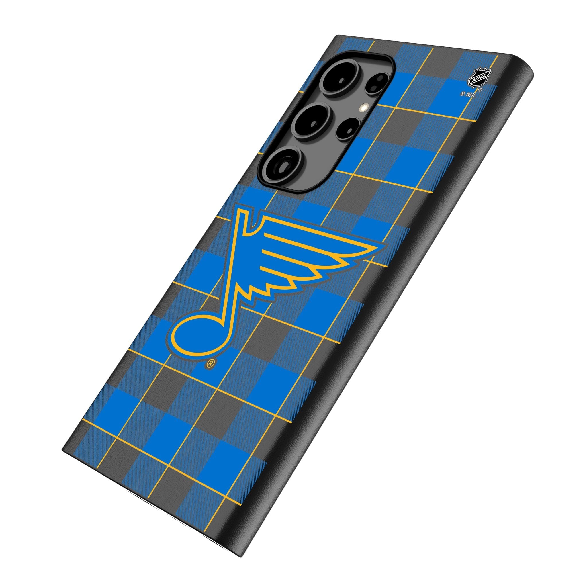 St. Louis Blues Plaid MagSafe Compatible Phone Case for Samsung Galaxy