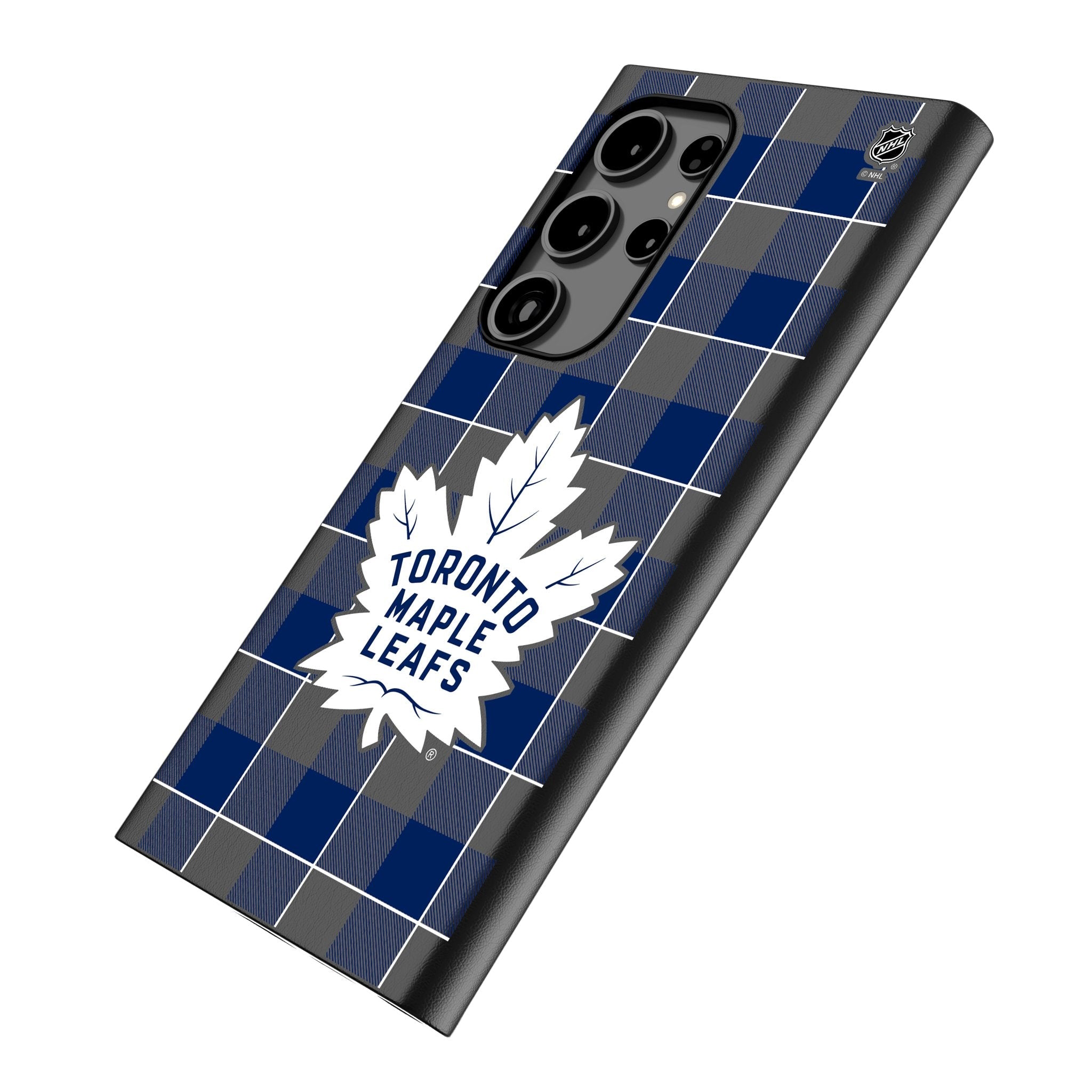 Toronto Maple Leafs Plaid MagSafe Compatible Phone Case for Samsung Galaxy